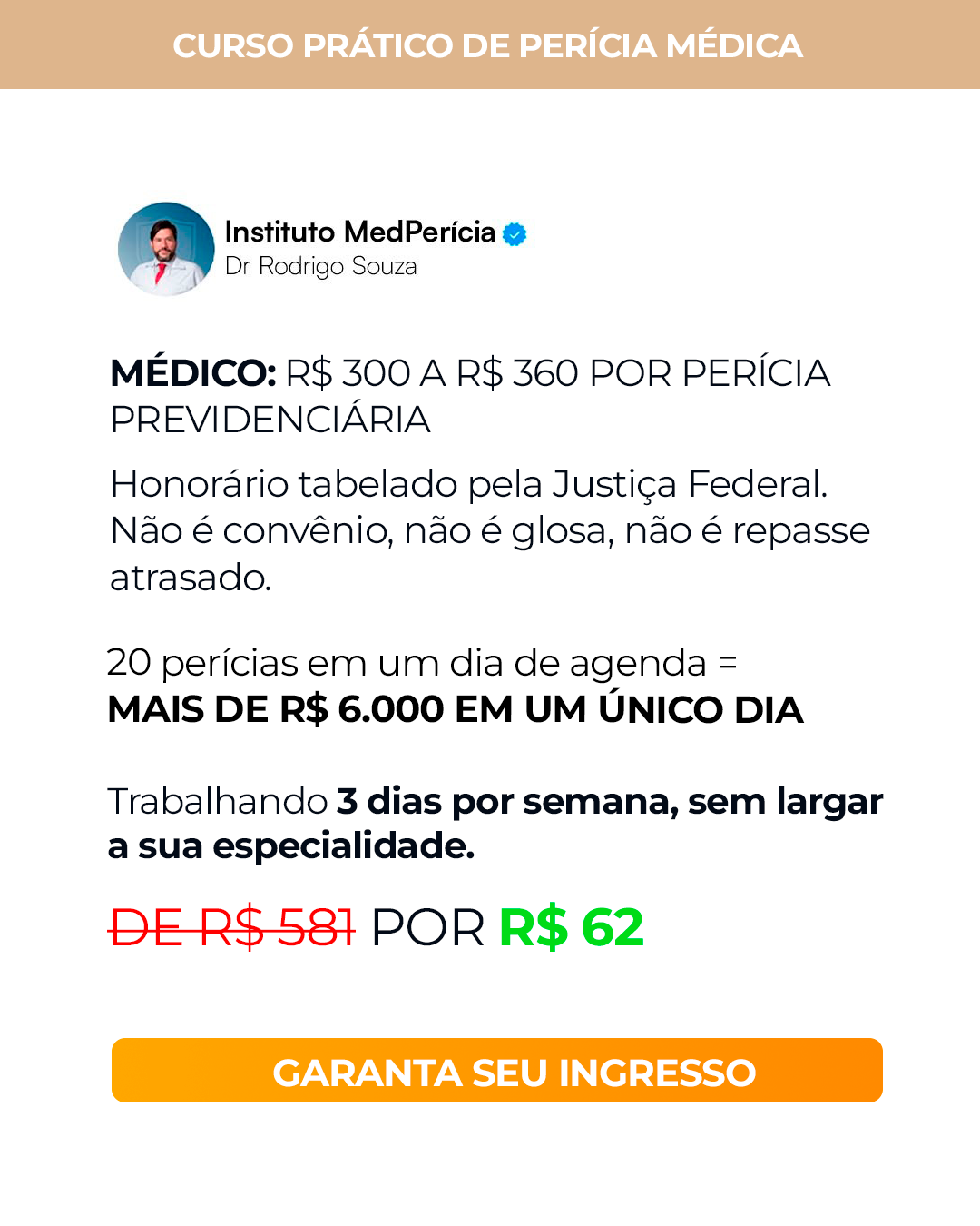 Medpericia.com.br Facebook ad: Exclusivo para Médicos