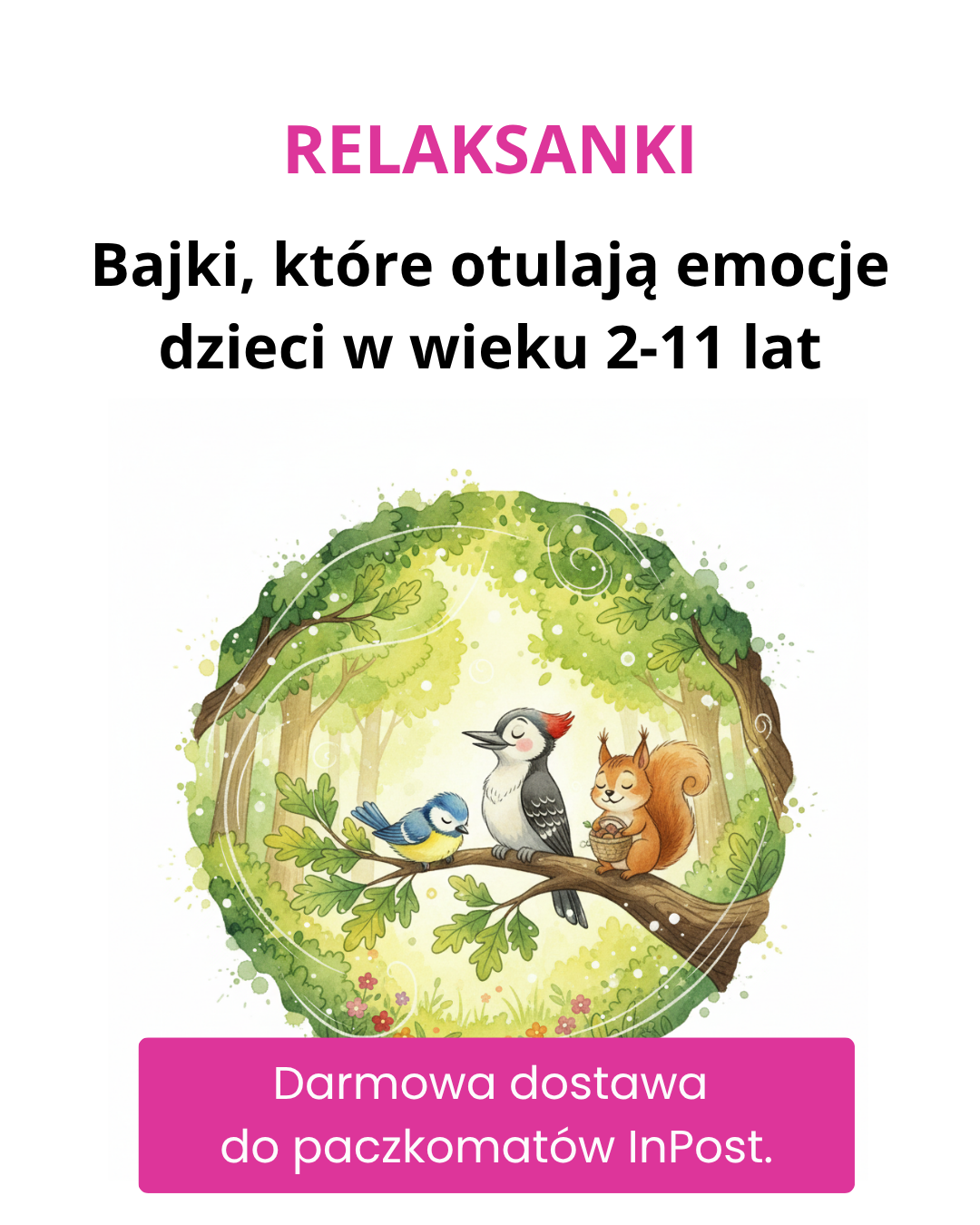 Relaksanki - bajki, które otulają emocje dzieci 2-11 lat Facebook ad