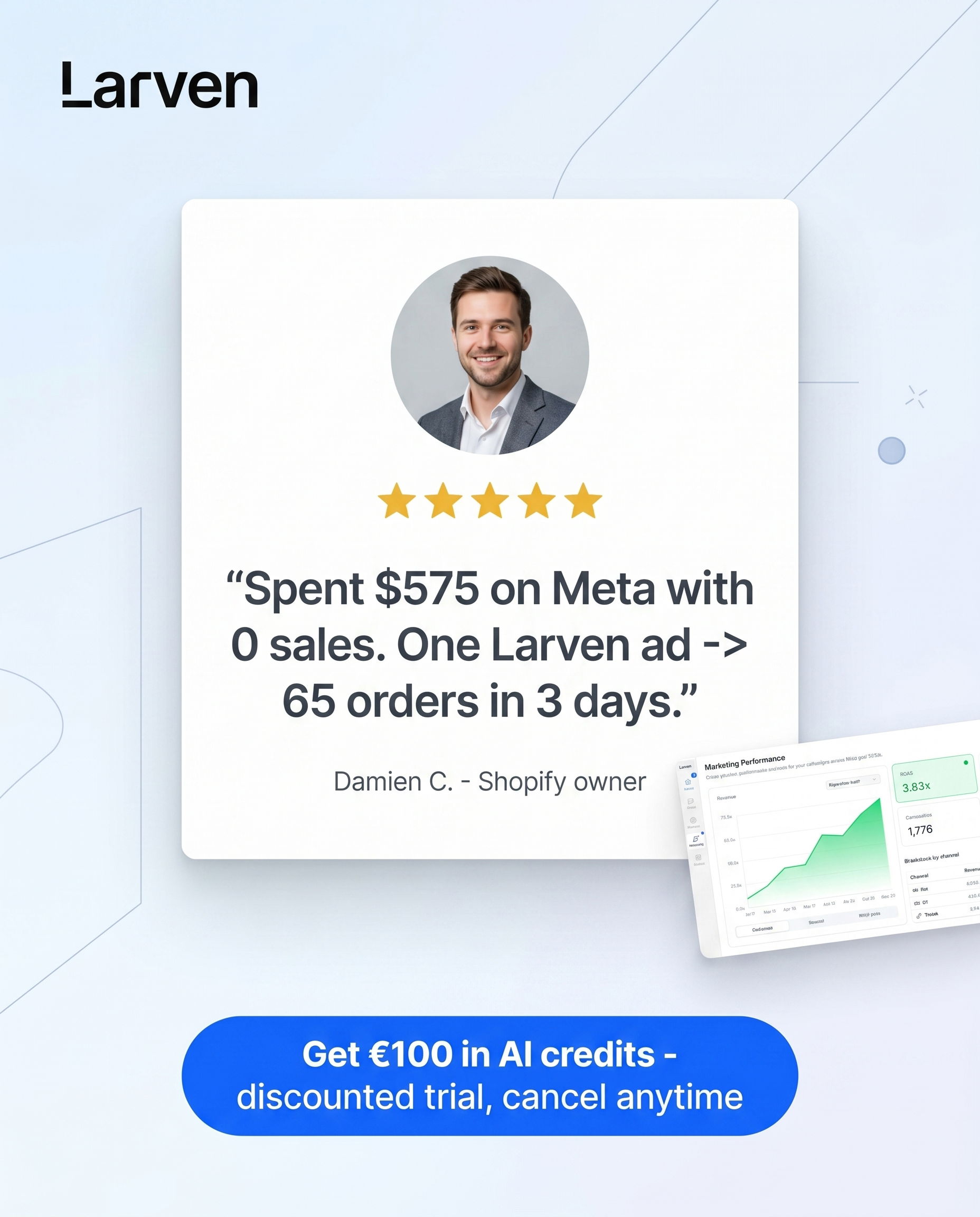 Larven AI Facebook ad