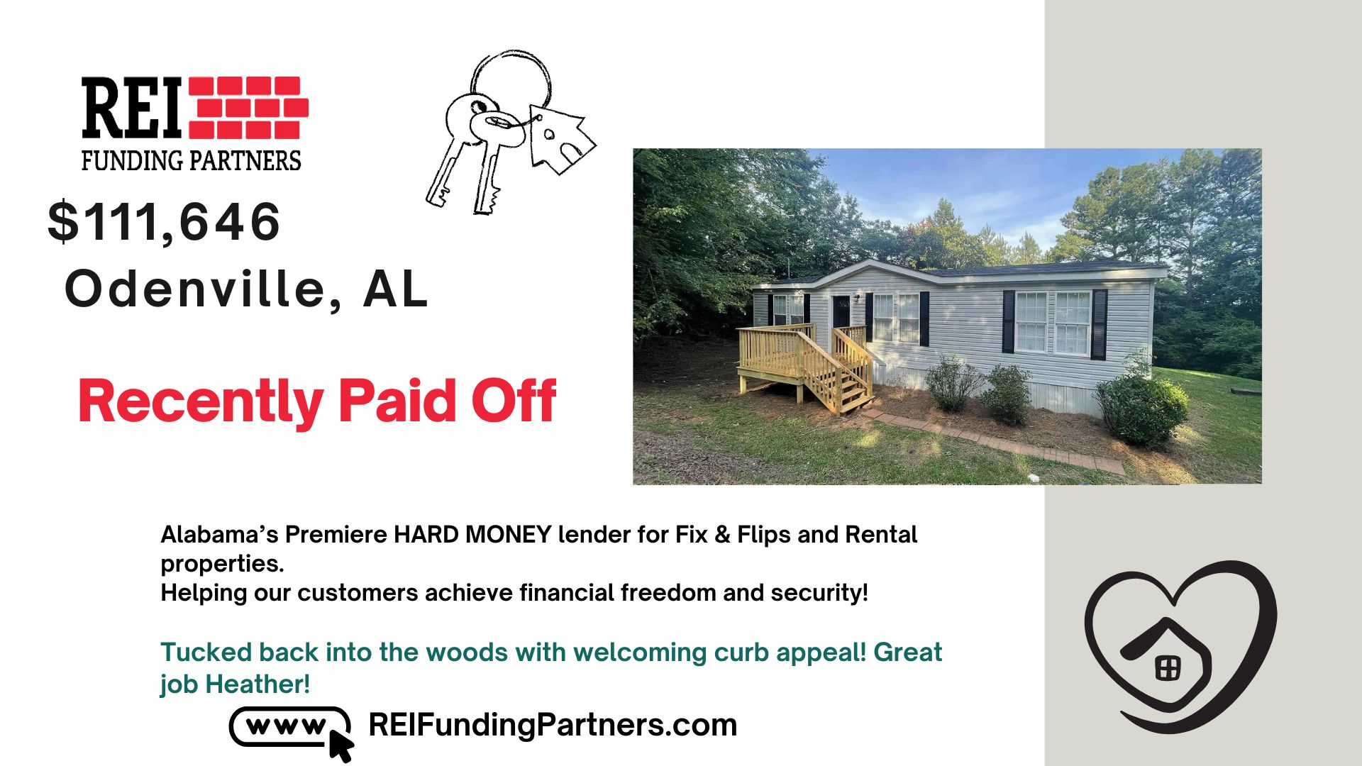 REI Funding Partners Facebook ad: REI Funding Partners | Private Lending for Real…