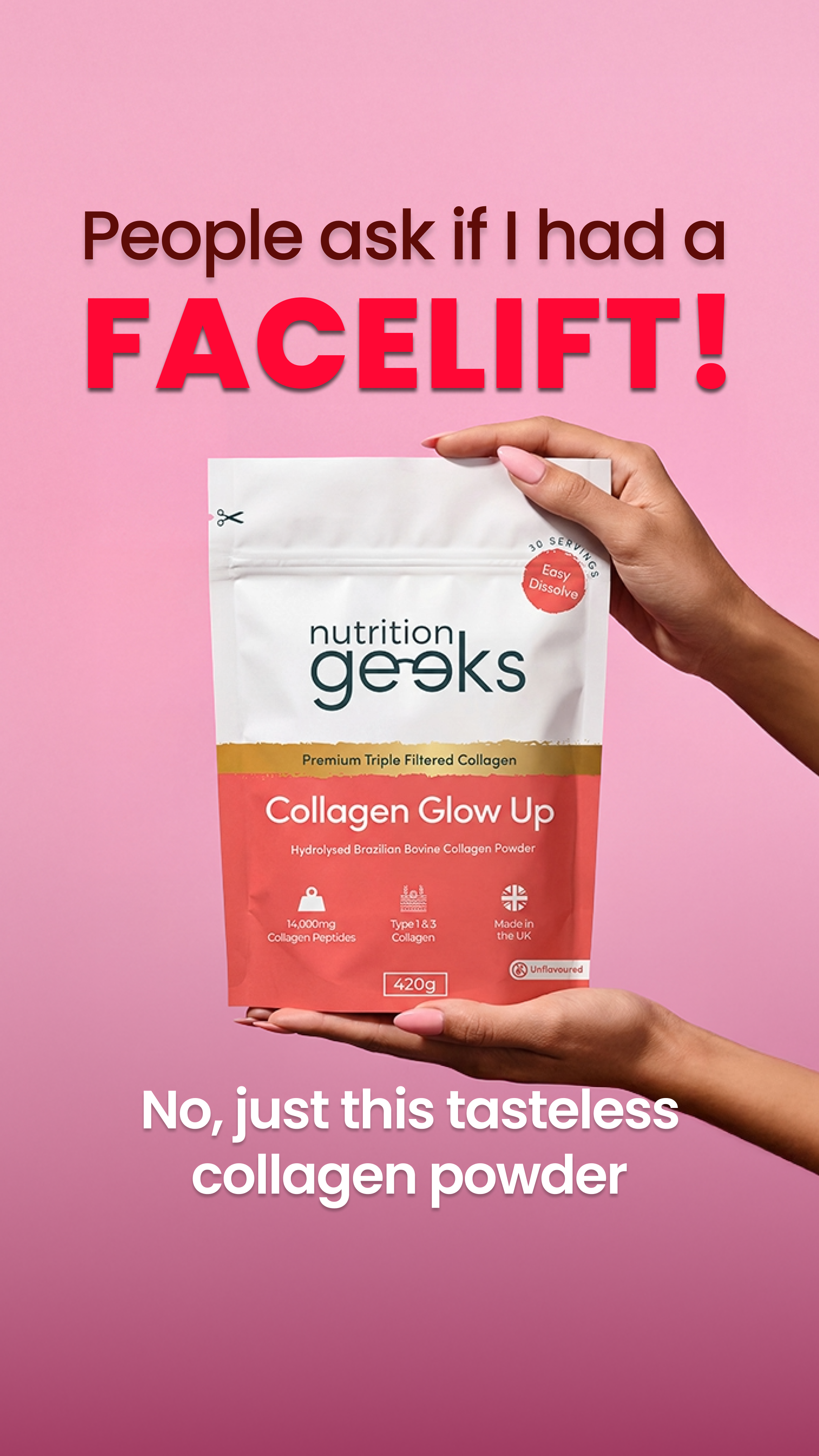 Nutrition Geeks Facebook ad