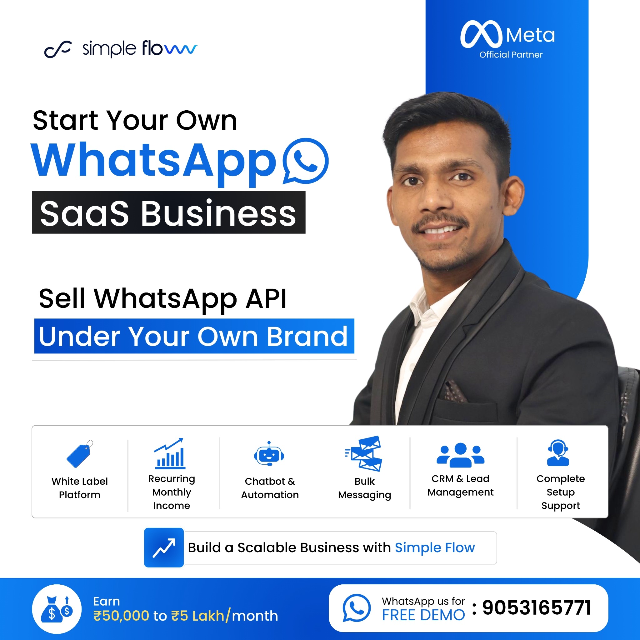 Abhinandan kumar Facebook ad: Offer WhatsApp Automation Services