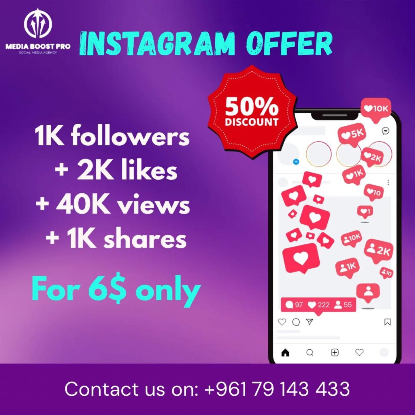 chehirni.com Facebook ad: • special offer