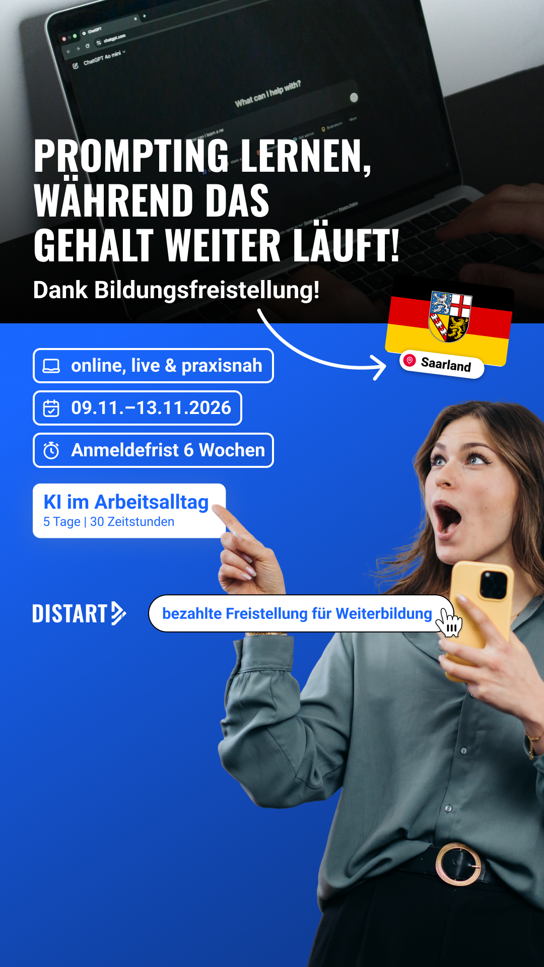 Distart Facebook ad from Aug 5, 2026