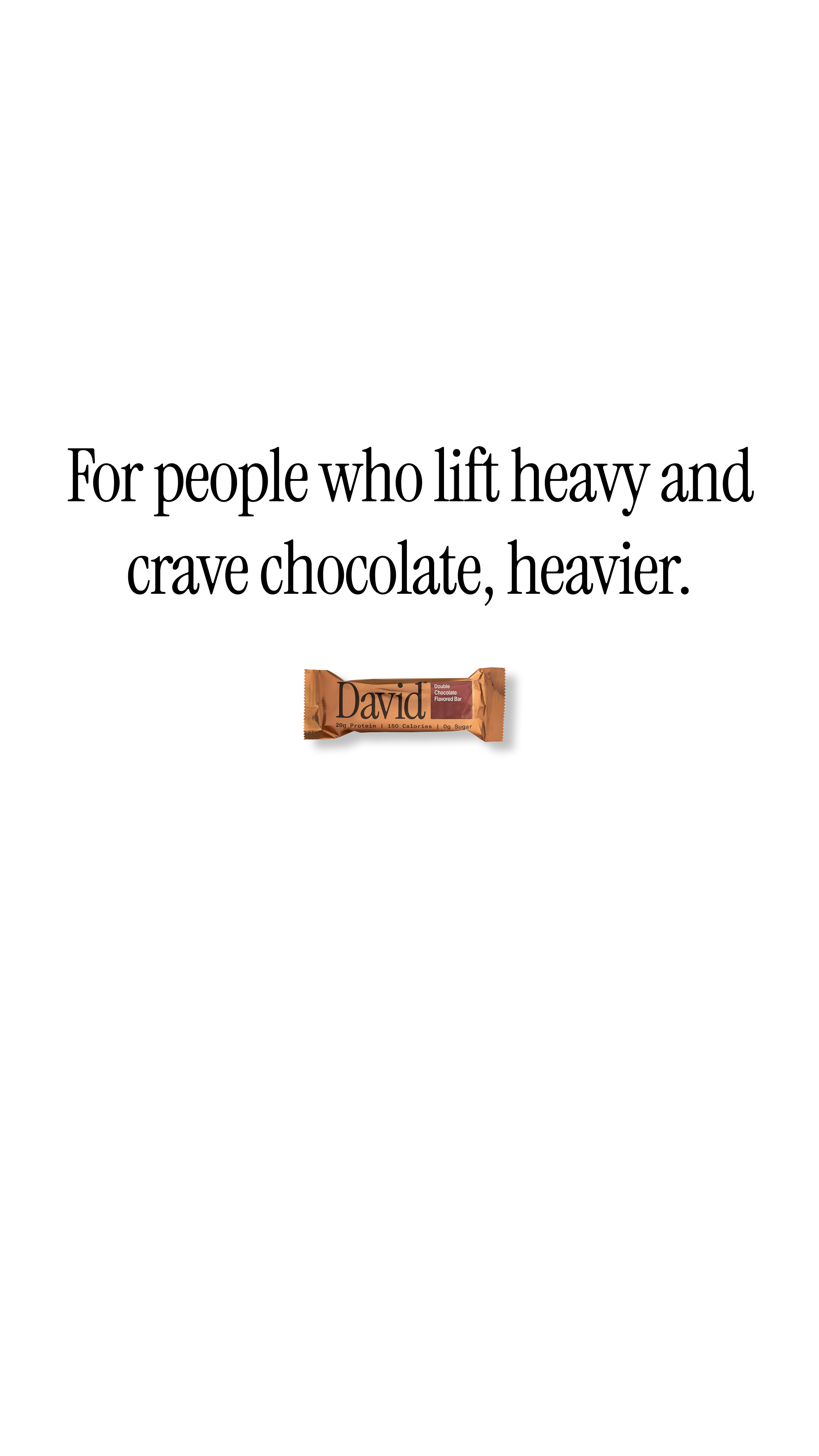 David Protein Facebook ad