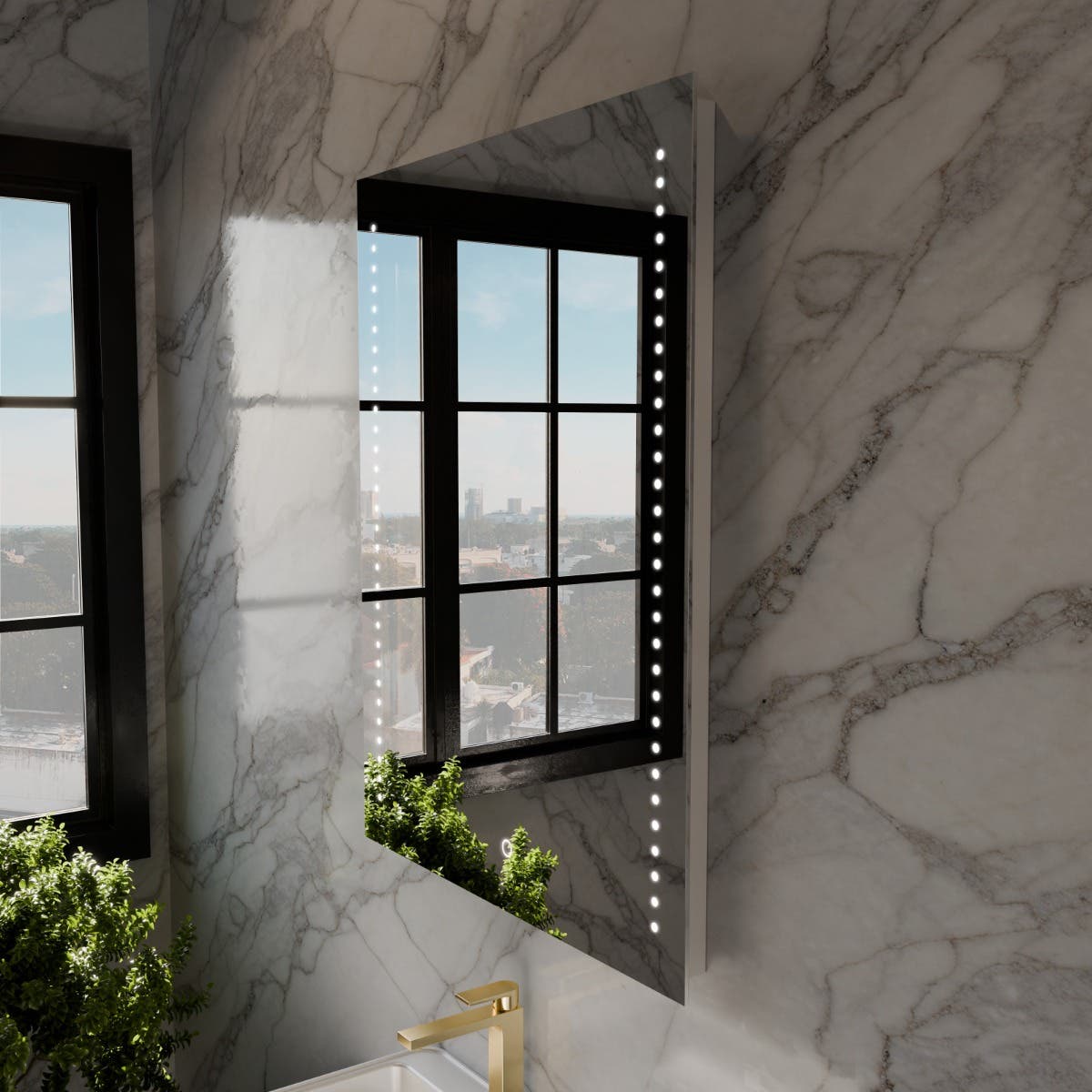 Harper & Harlow Facebook ad: LED Bathroom Mirrors From £50 - 45% Off…