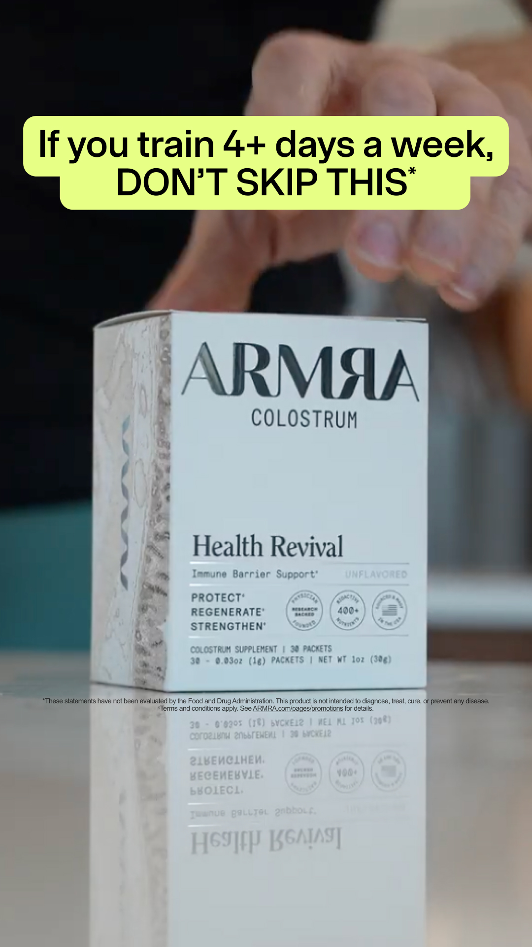 ARMRA Facebook ad