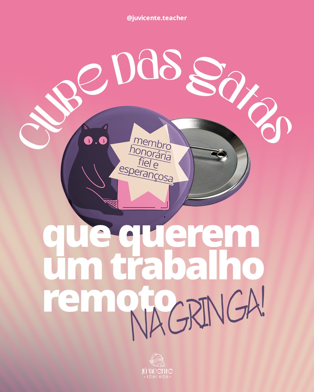 Jú Vicente Teacher - Aulas de Inglês Online Facebook ad: Não quero cutucar a ferida de ninguém, mas…