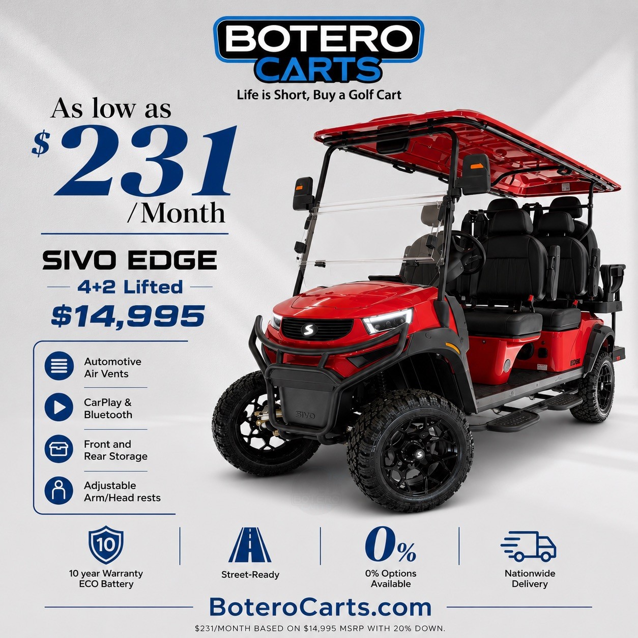 Botero Carts North Atlanta Facebook ad