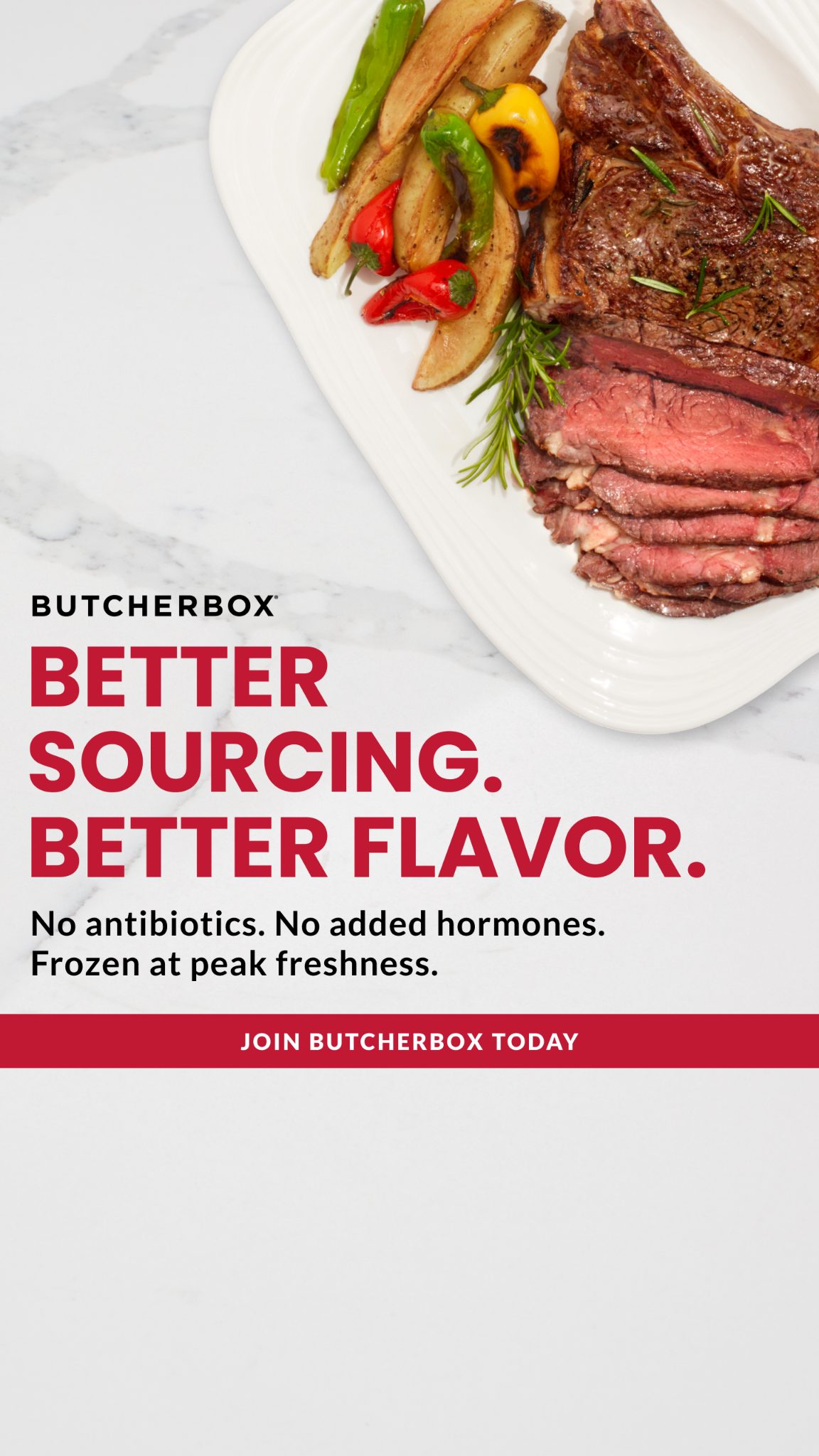 ButcherBox Facebook ad