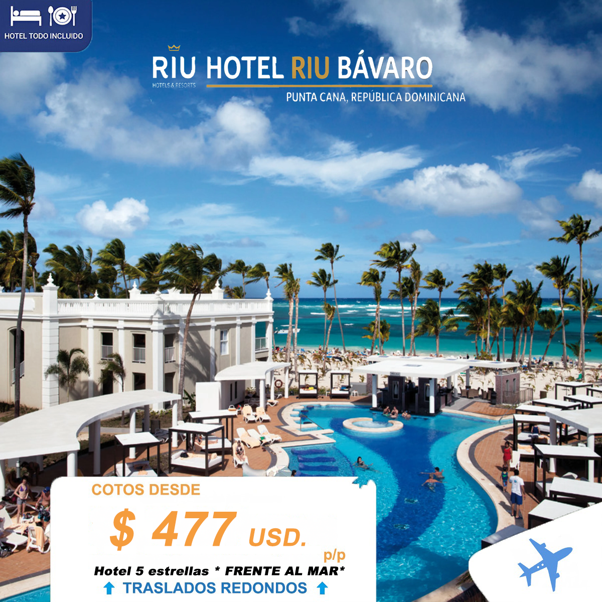 Nomada Travel Facebook ad: Hotel Riu Palace Bavaro
