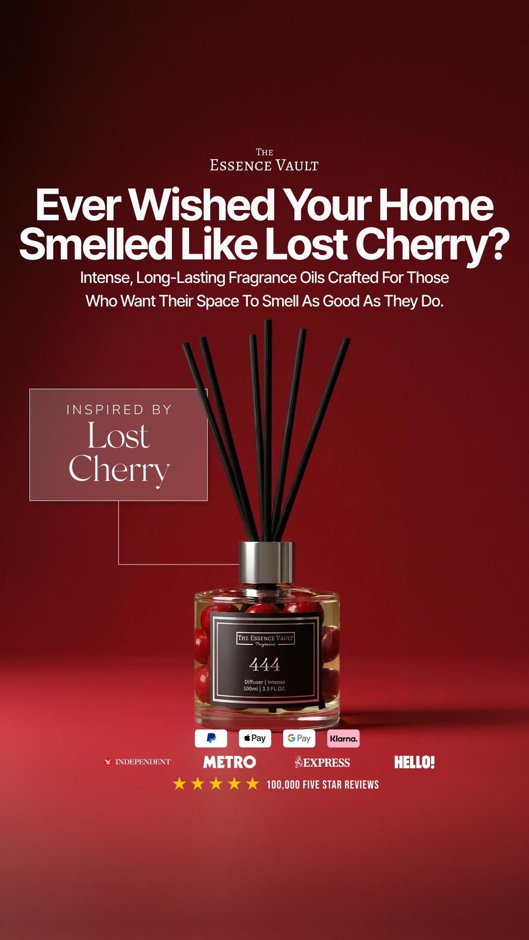 The Essence Vault Facebook ad from Mar 3, 2026