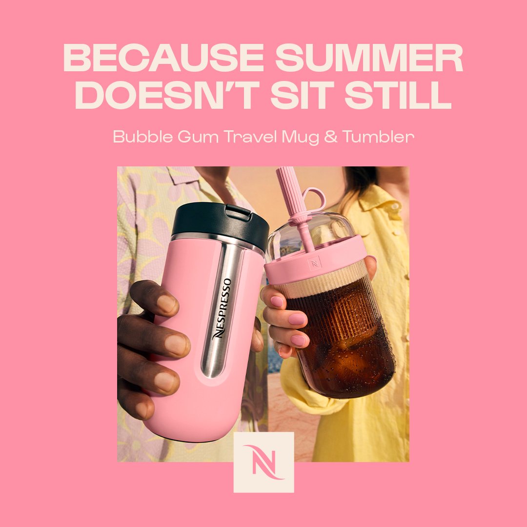 Nespresso Facebook ad: BECAUSE SUMMER DOESN'T SIT STILL