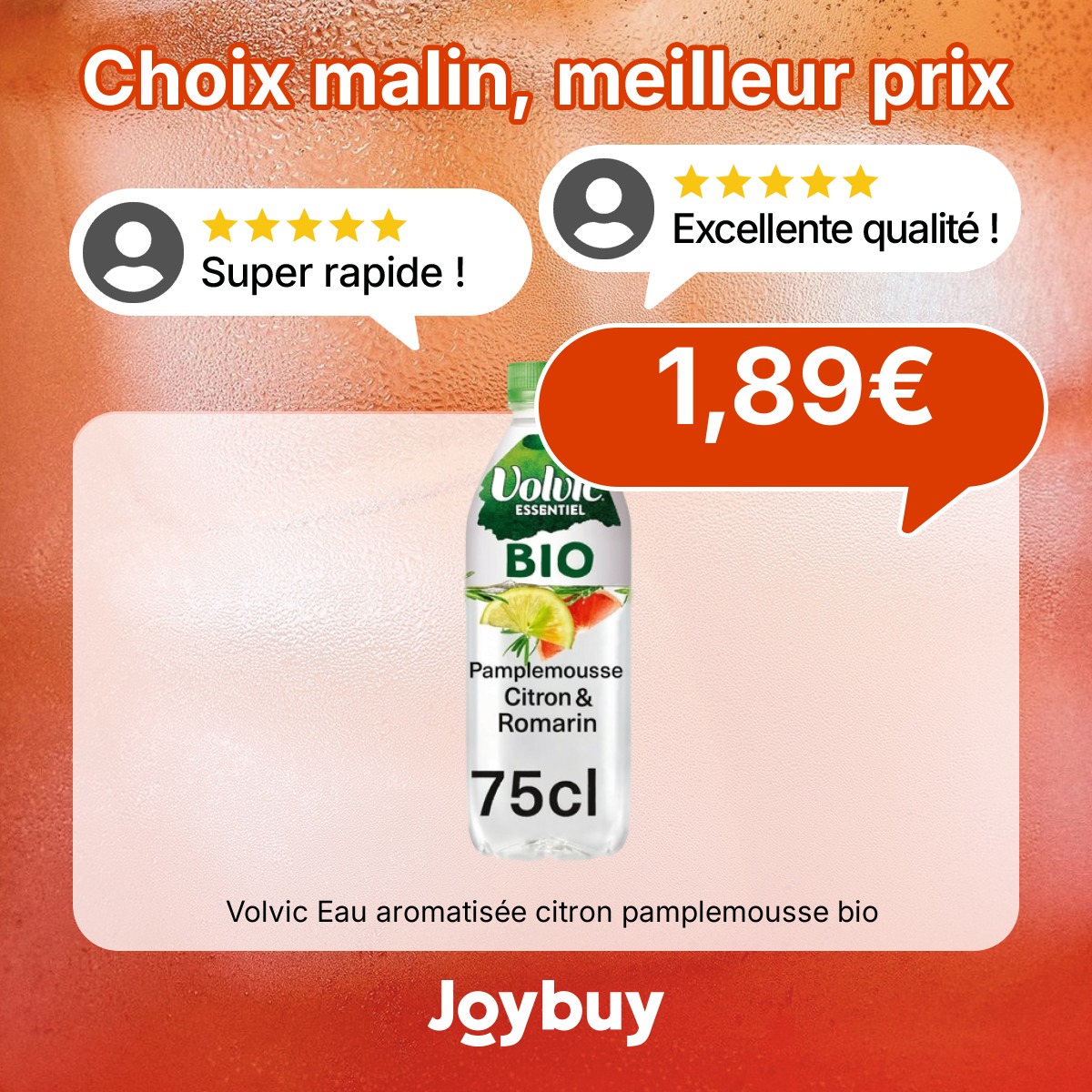 Joybuy France Facebook ad: Remplissez votre panier, économisez gros!