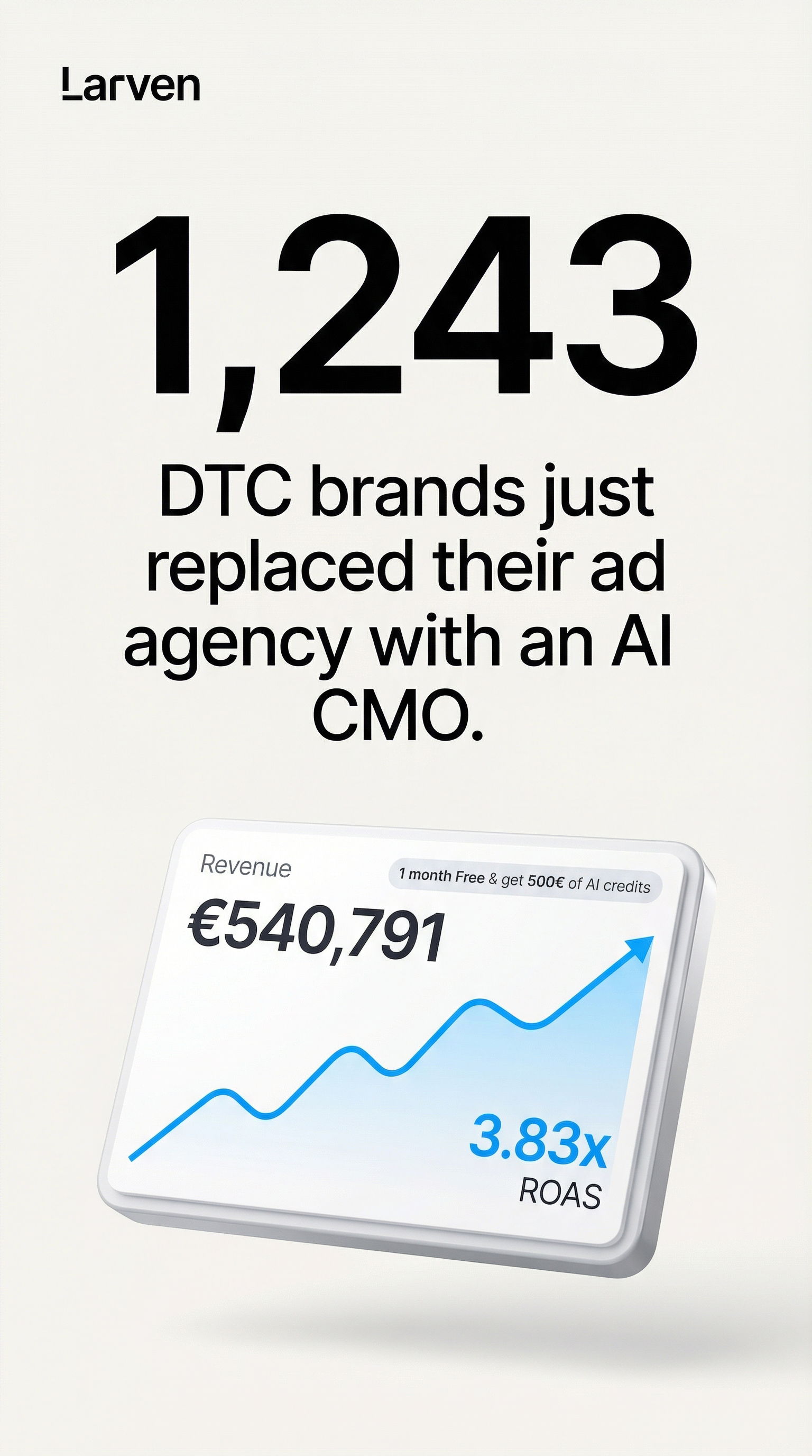 Larven AI Facebook ad