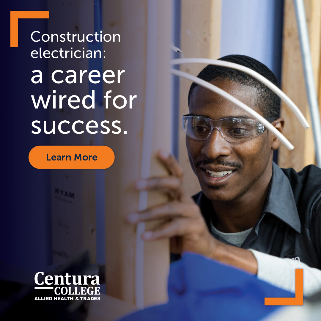 Centura College Facebook ad: Your New Career Begins at Centura College
