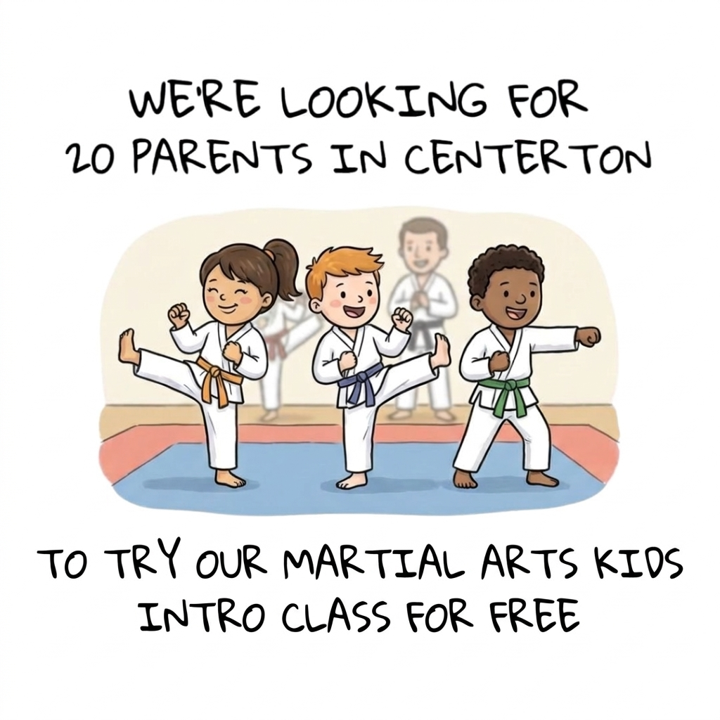 Martial Arts Advantage Centerton Facebook ad: FREE Kids Martial Arts Class