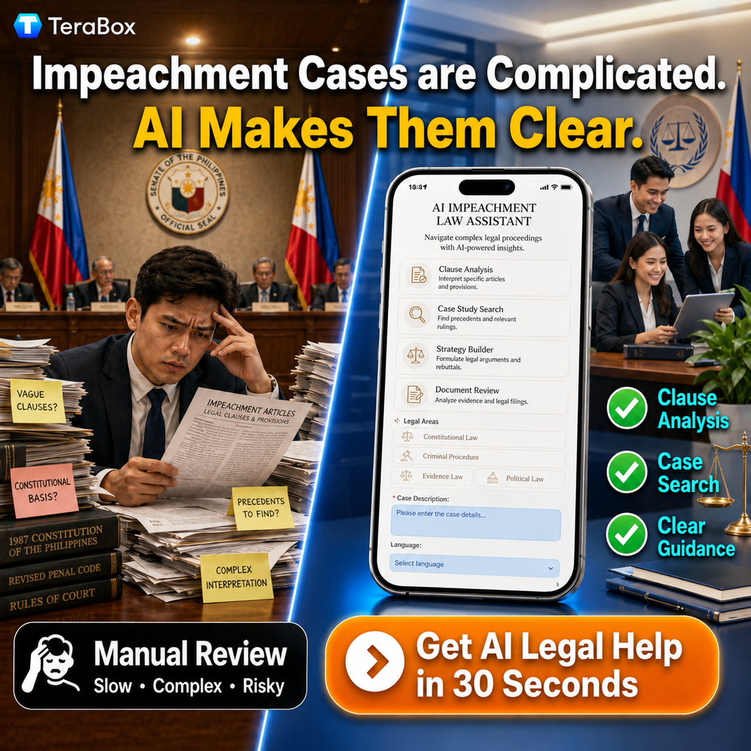 TeraBox.ai Facebook ad: Gabay sa Batas ng Impeachment