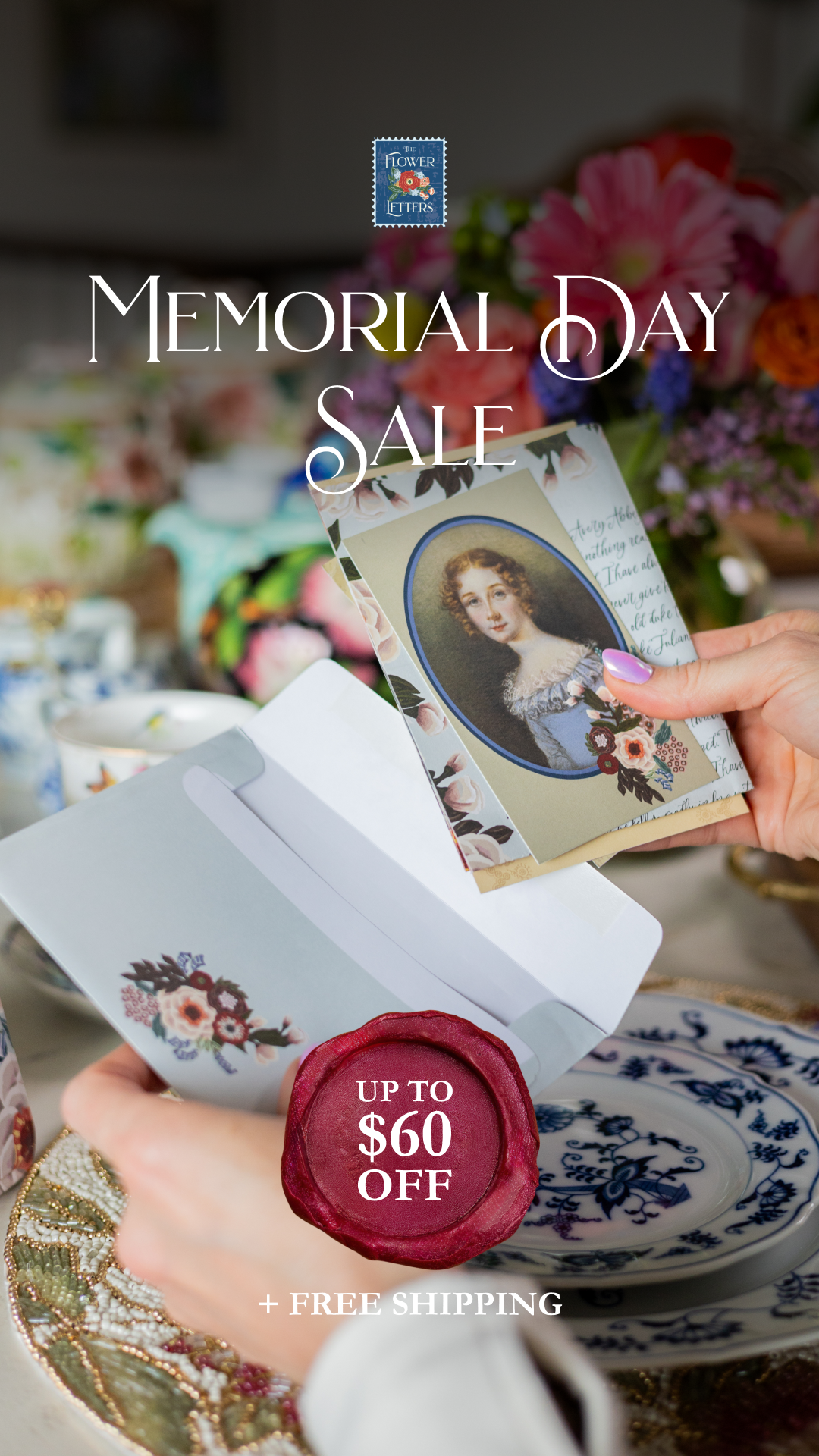 The Flower Letters Facebook ad