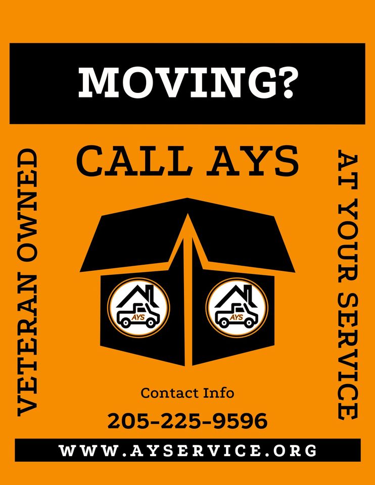 At Your Service Facebook ad: Book a move Today