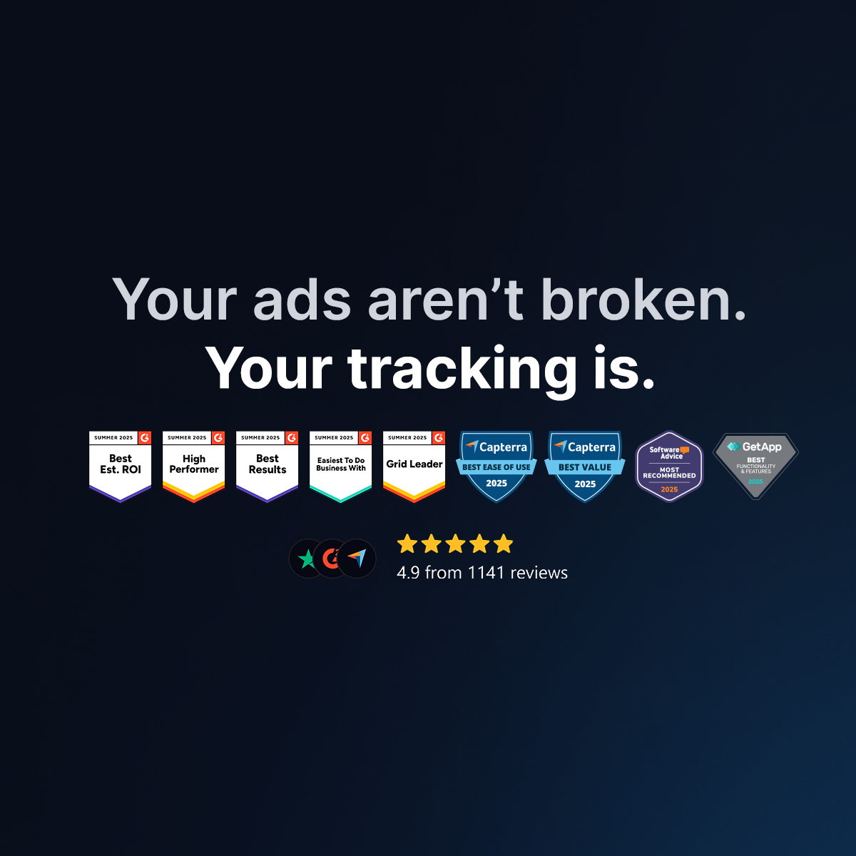 wetracked.io Facebook ad