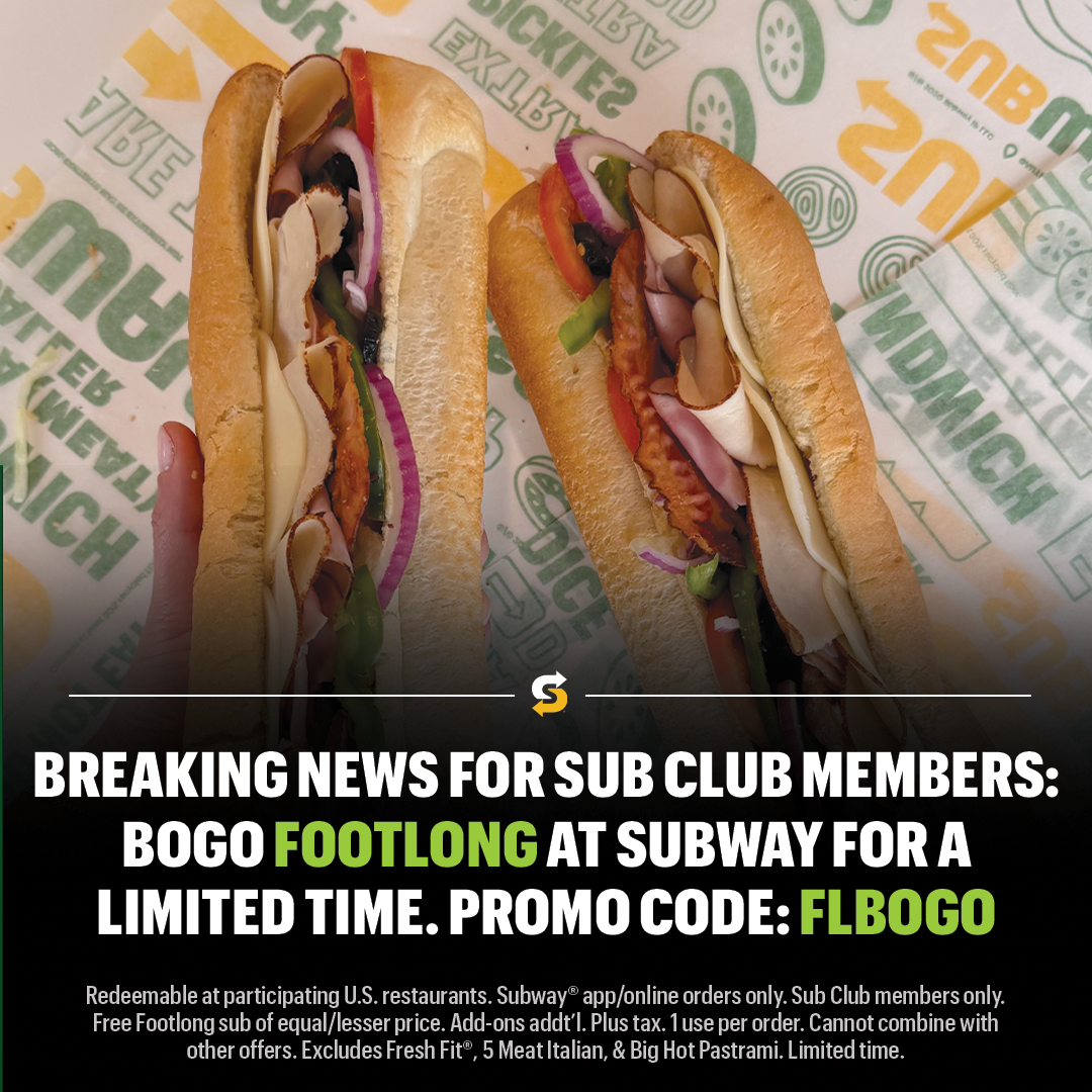 Subway Facebook ad
