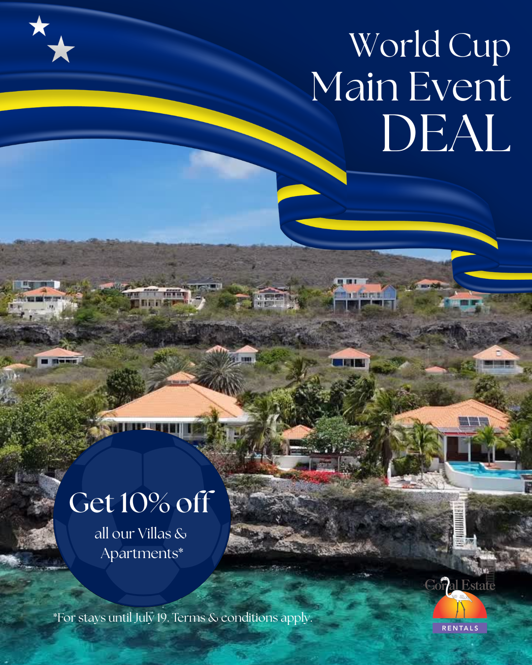 Coral Estate Rentals Curacao Facebook ad