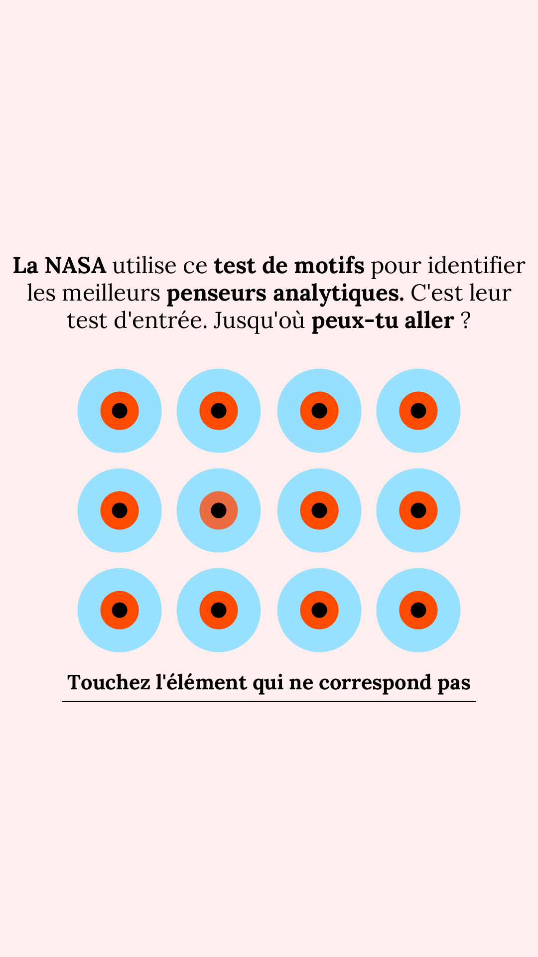 International IQ test Facebook ad