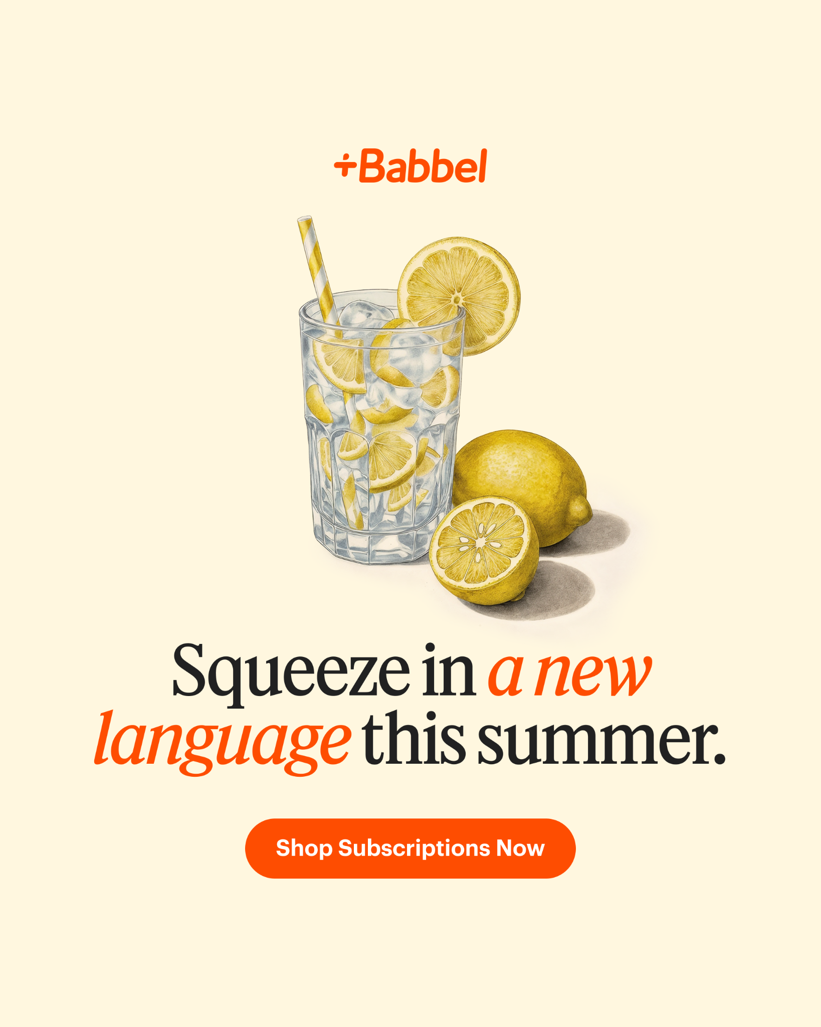 Babbel Facebook ad
