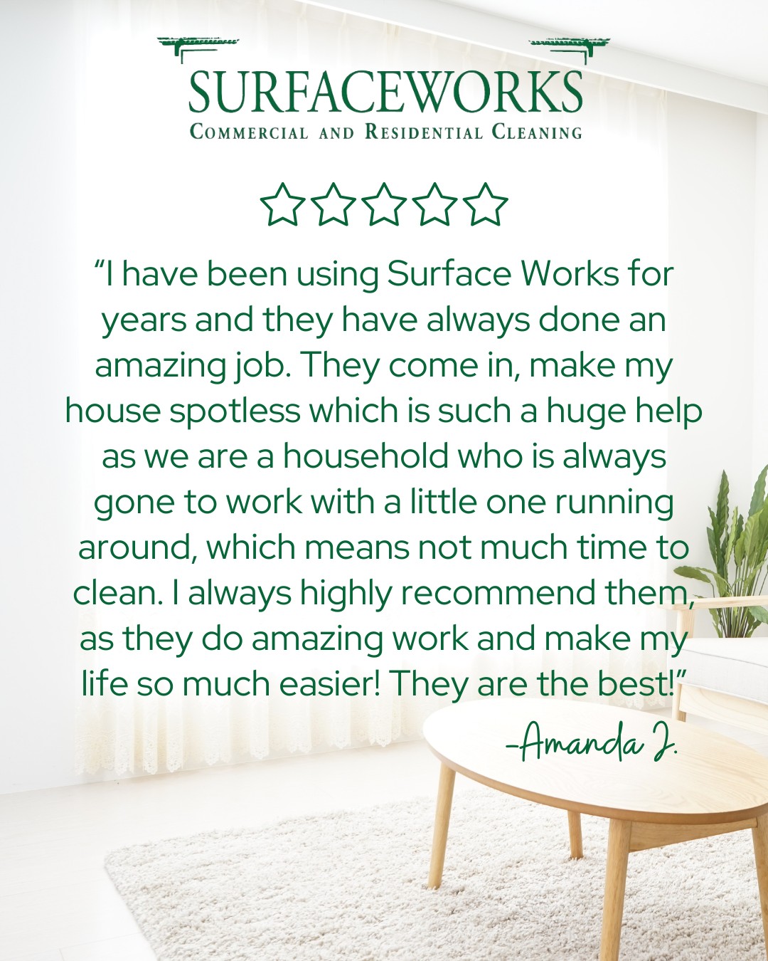 Surfaceworks Facebook ad: SurfaceWorks, Greater Boston's Trusted Cleaners