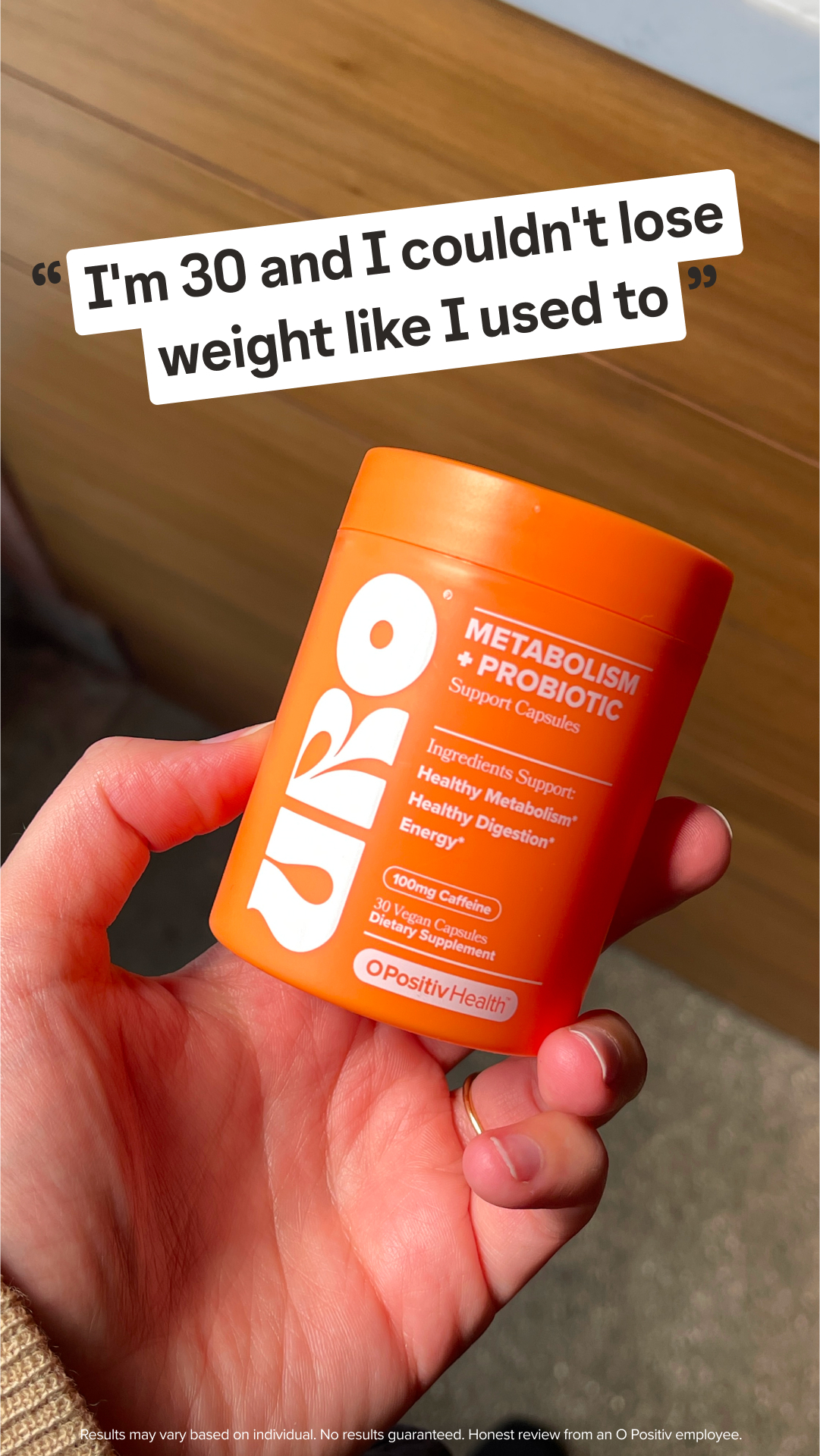 O Positiv Facebook ad: NEW: 4-in-1 Weight Formula
