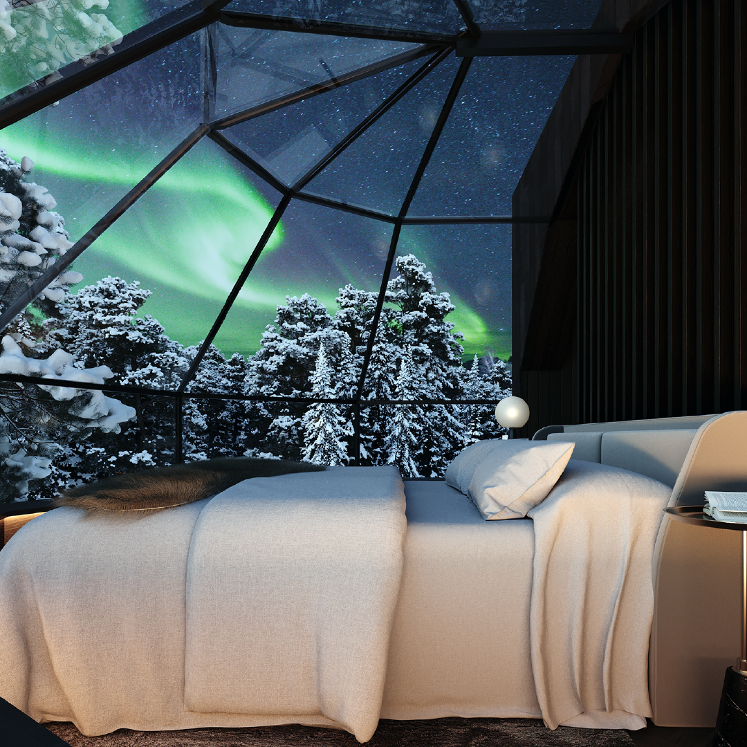 SkyView Igloos Facebook ad