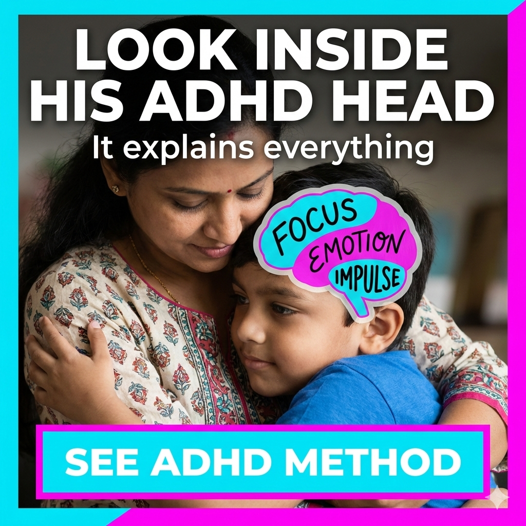 Parenting Pahal Facebook ad: What's Really Happening Inside Your ADHD Child's Brain