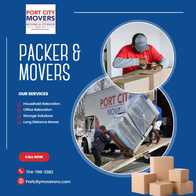 Port City Movers Facebook ad: Looking to move your home or business?