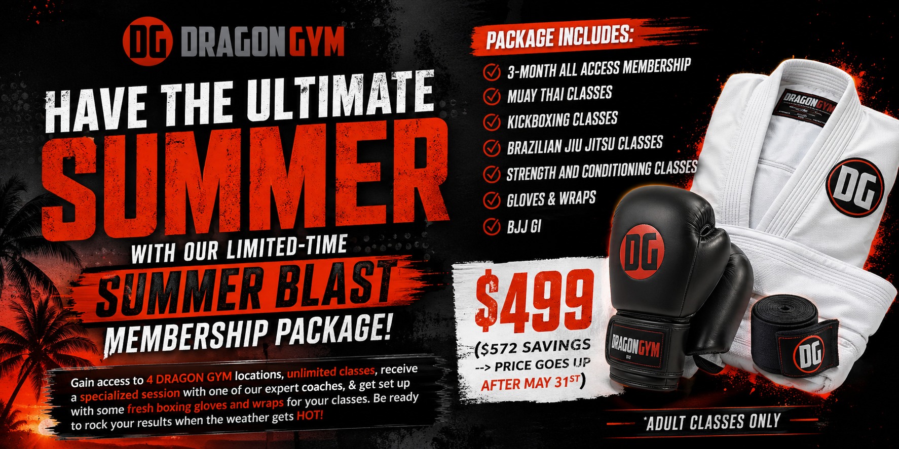 Dragon Gym Martial Arts & Fitness Facebook ad