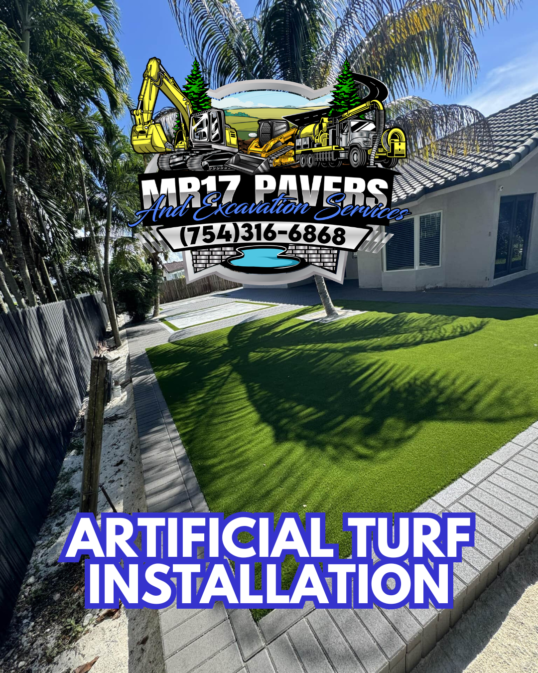 MR17 Pavers and Excavation Services Facebook ad: Refresh your pool area with a durable, slip-resistant…