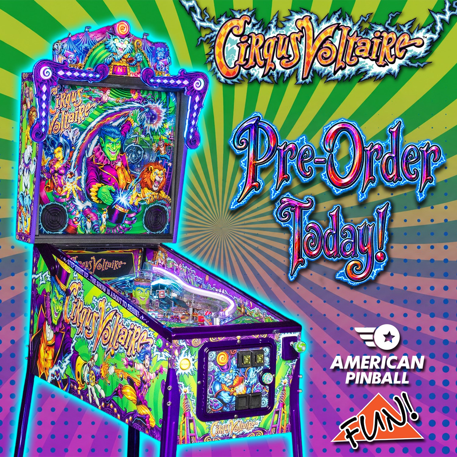 FUN! Billiards and Gameroom Superstore Facebook ad: Cirqus Voltaire Remake Is Here