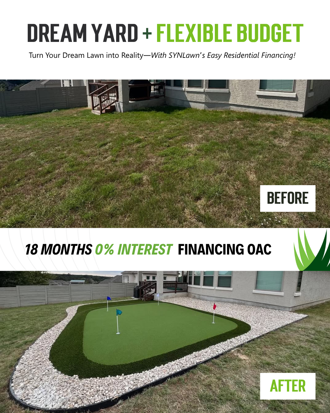 SYNLawn Austin Artificial Turf & Installations Facebook ad: Schedule Your Free Consult Today