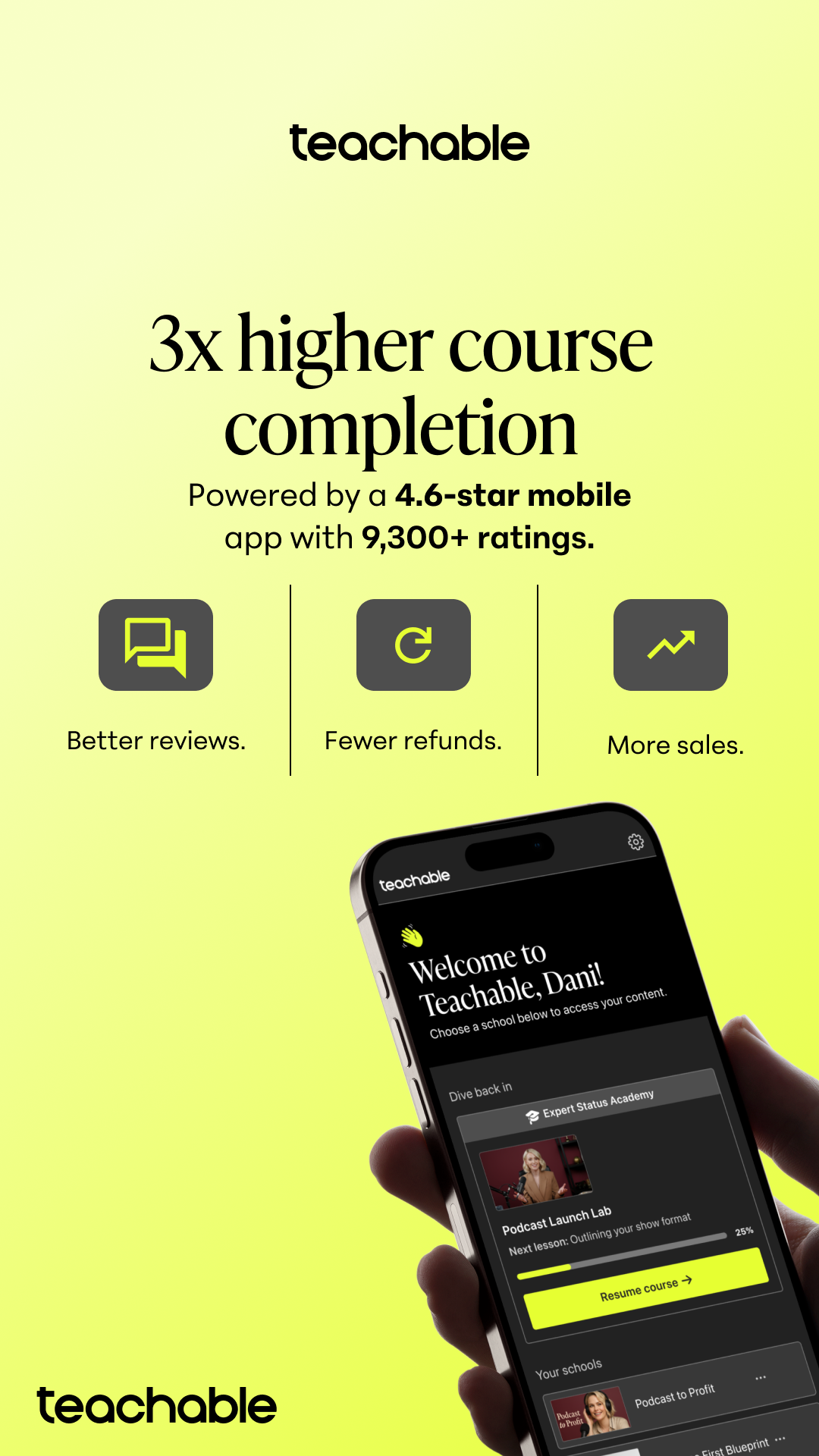Teachable Facebook ad