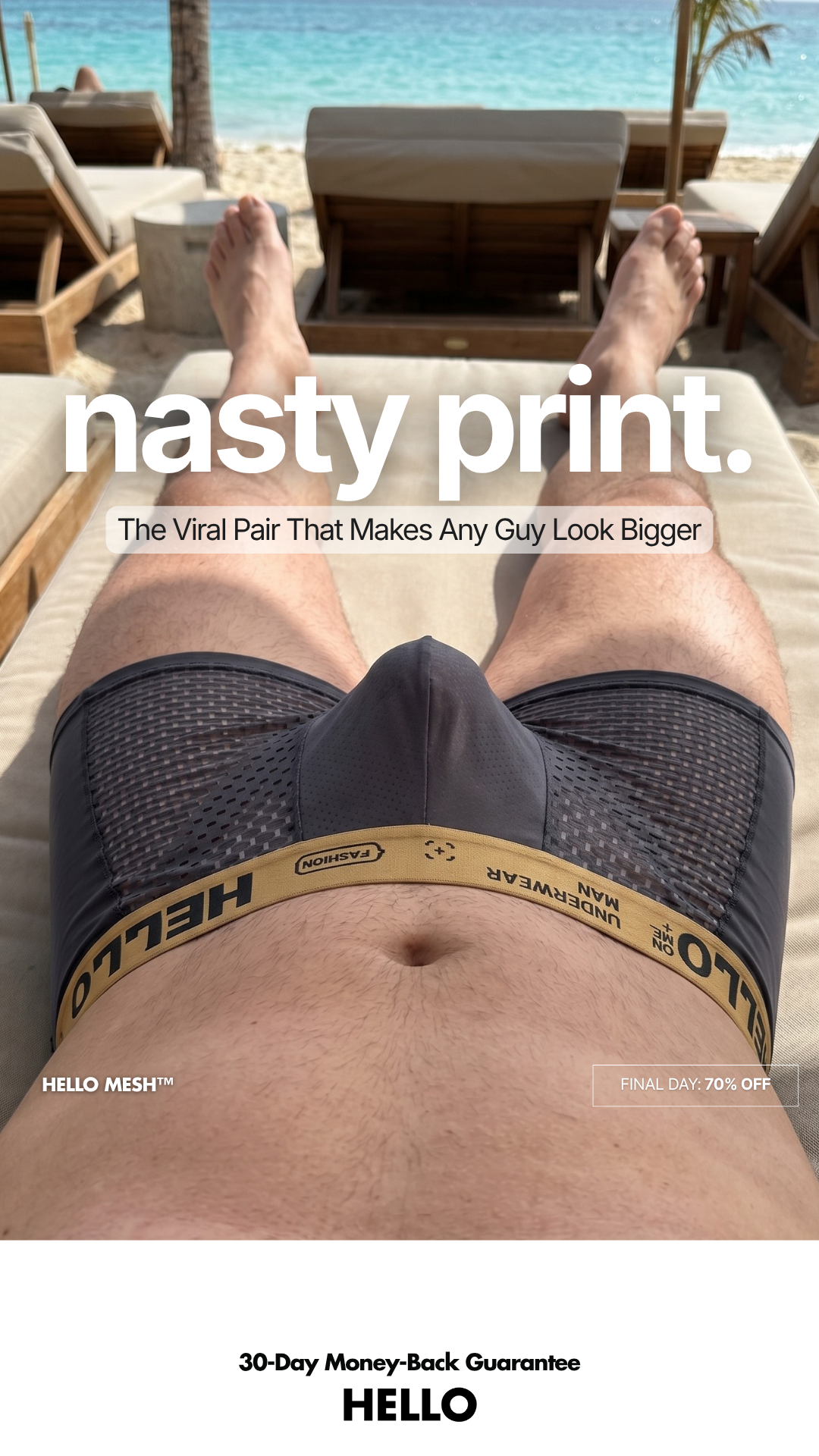 HELLO - The Only Underwear You'll Ever Need Facebook ad