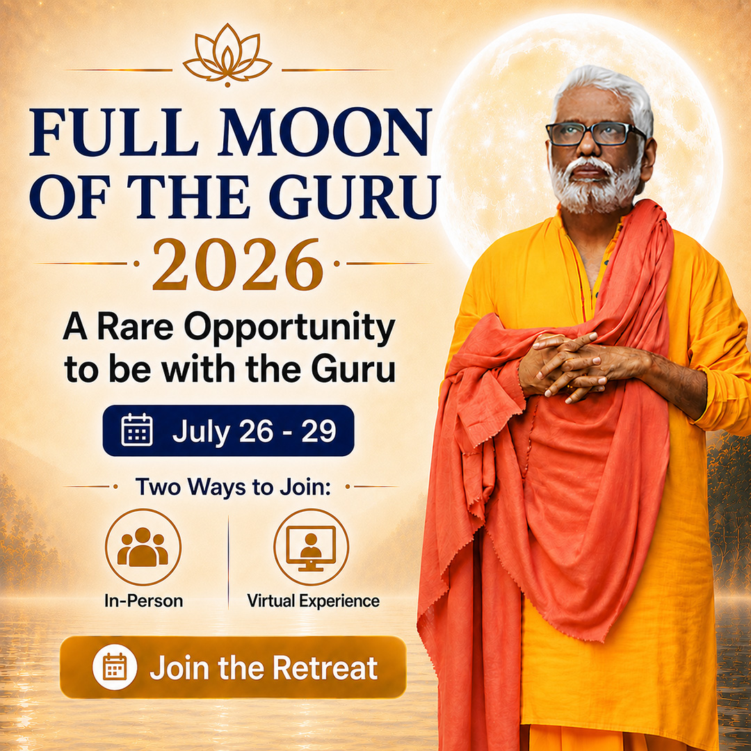 Pillai Center Facebook ad: Guru Purnima 2026: A 4-Day Retreat with Dr. Pillai