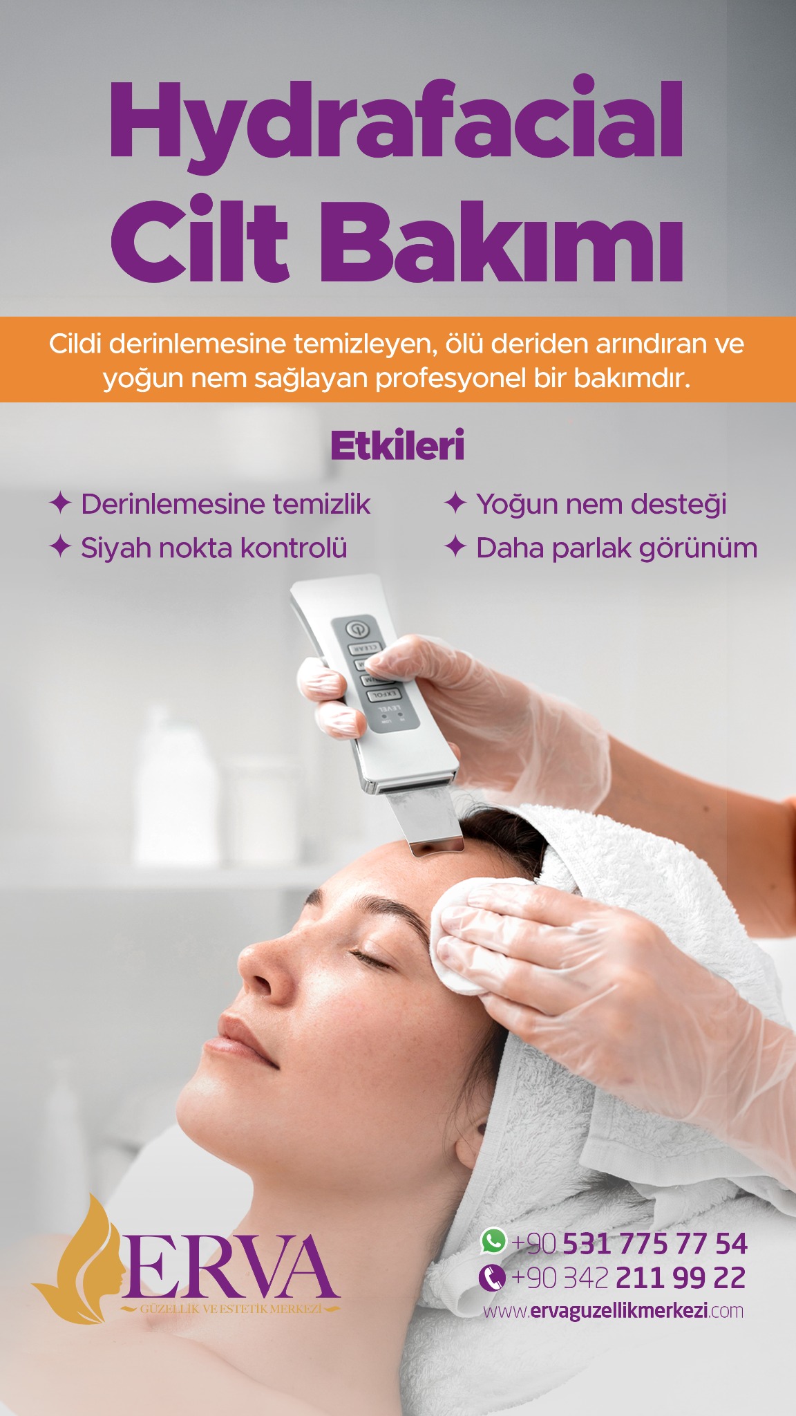 Erva Güzellik Merkezi Facebook ad: Hydrafacial cilt bakımı ile derinlemesine temizlik, yoğun…