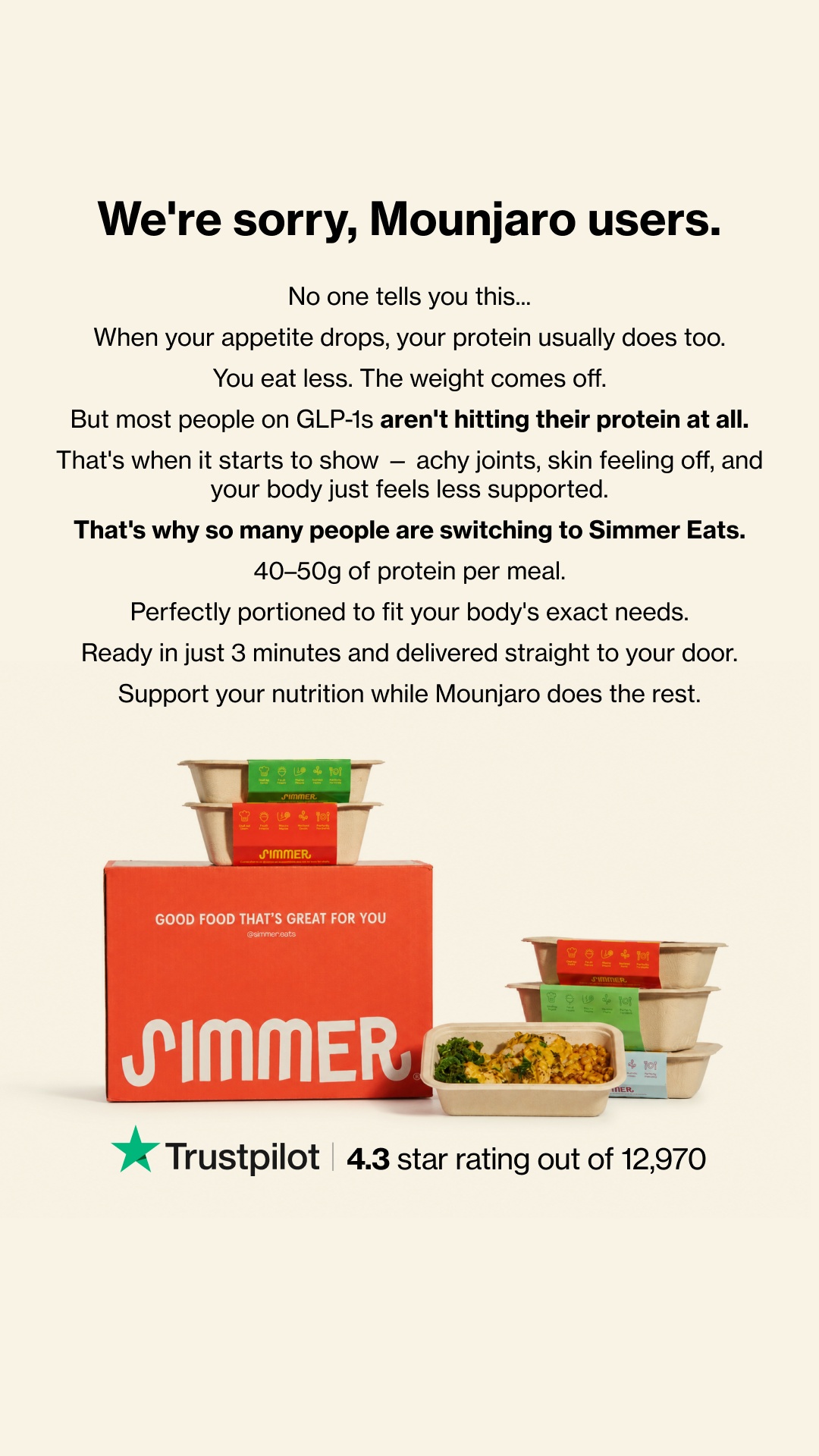 Simmer Facebook ad