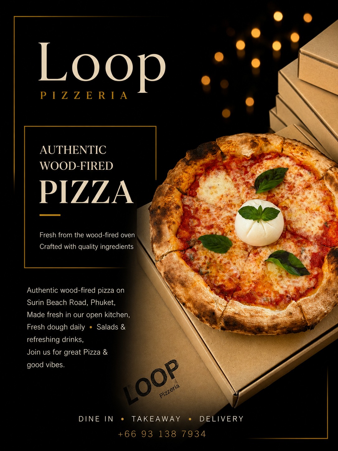 LOOP Pizzeria Facebook ad: More than just pizza.