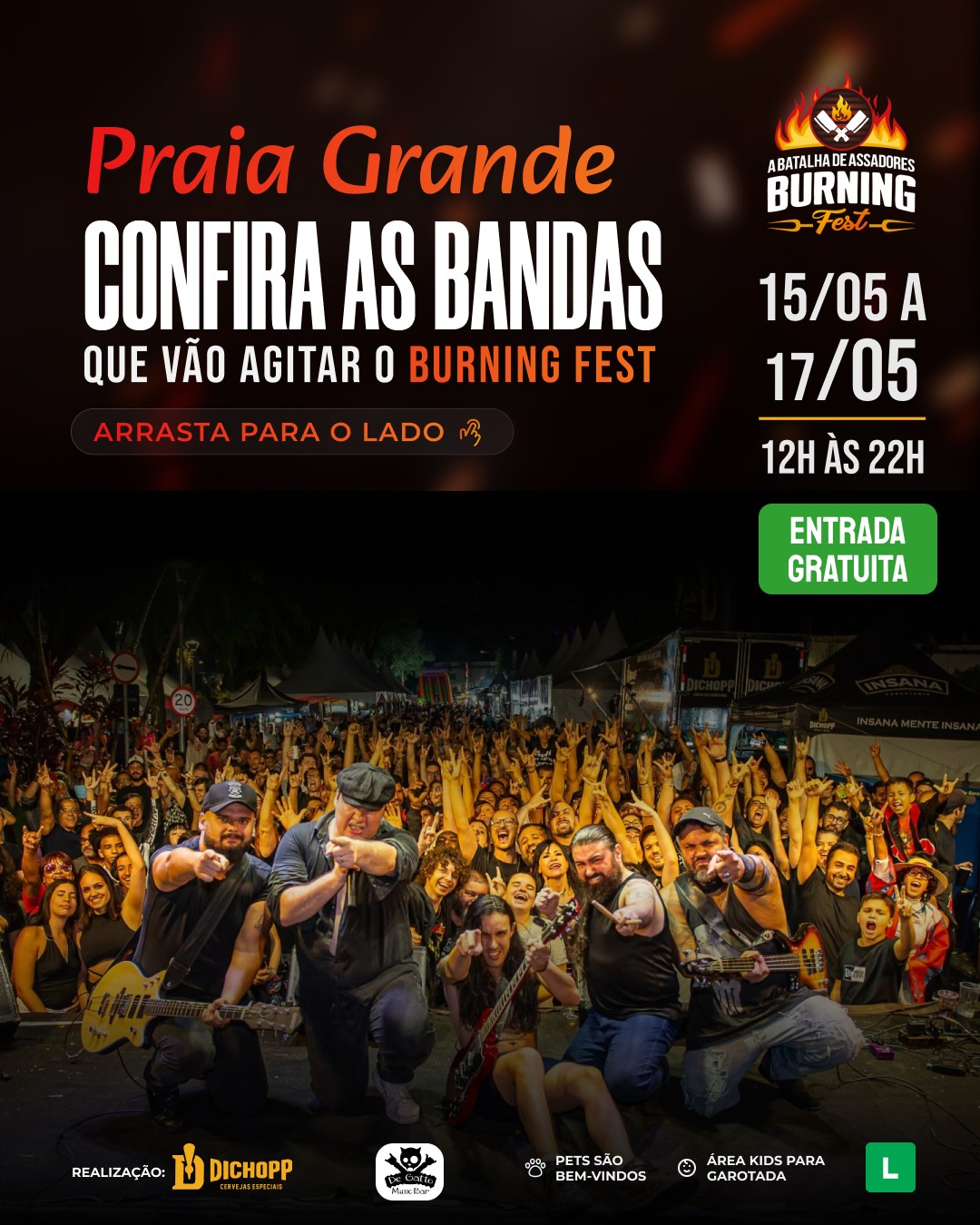Burning Fest Facebook ad: � O Burning Fest em Praia Grande está…