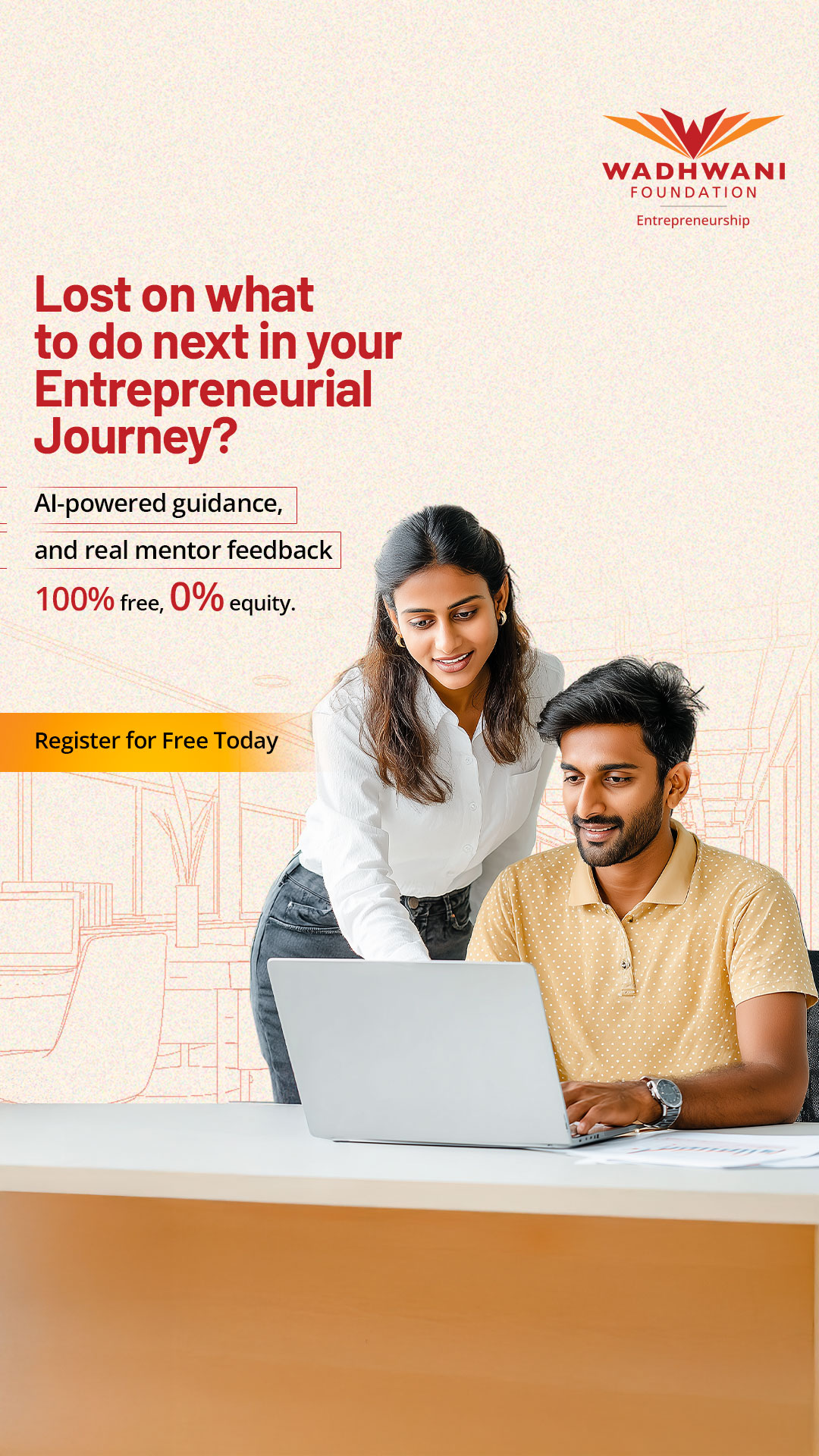 Wadhwani Foundation Facebook ad from May 25, 2026