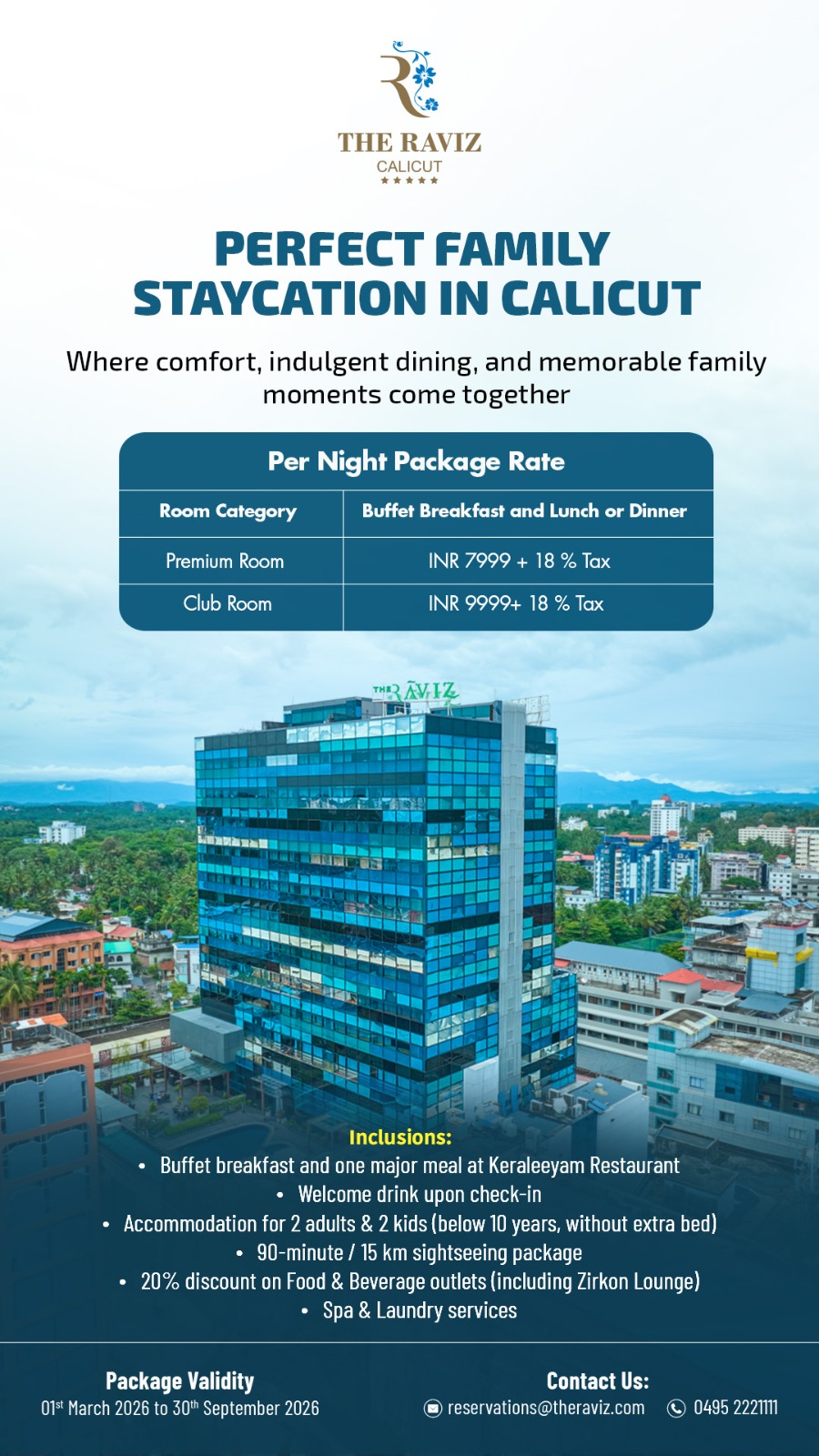 The Raviz Calicut Facebook ad