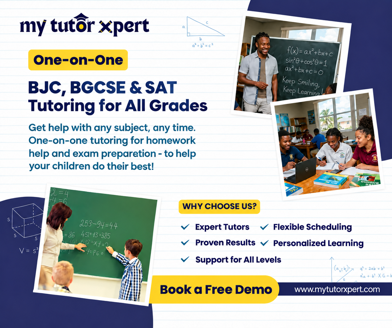 My Tutor Xpert - MTX Facebook ad: Book your free Class