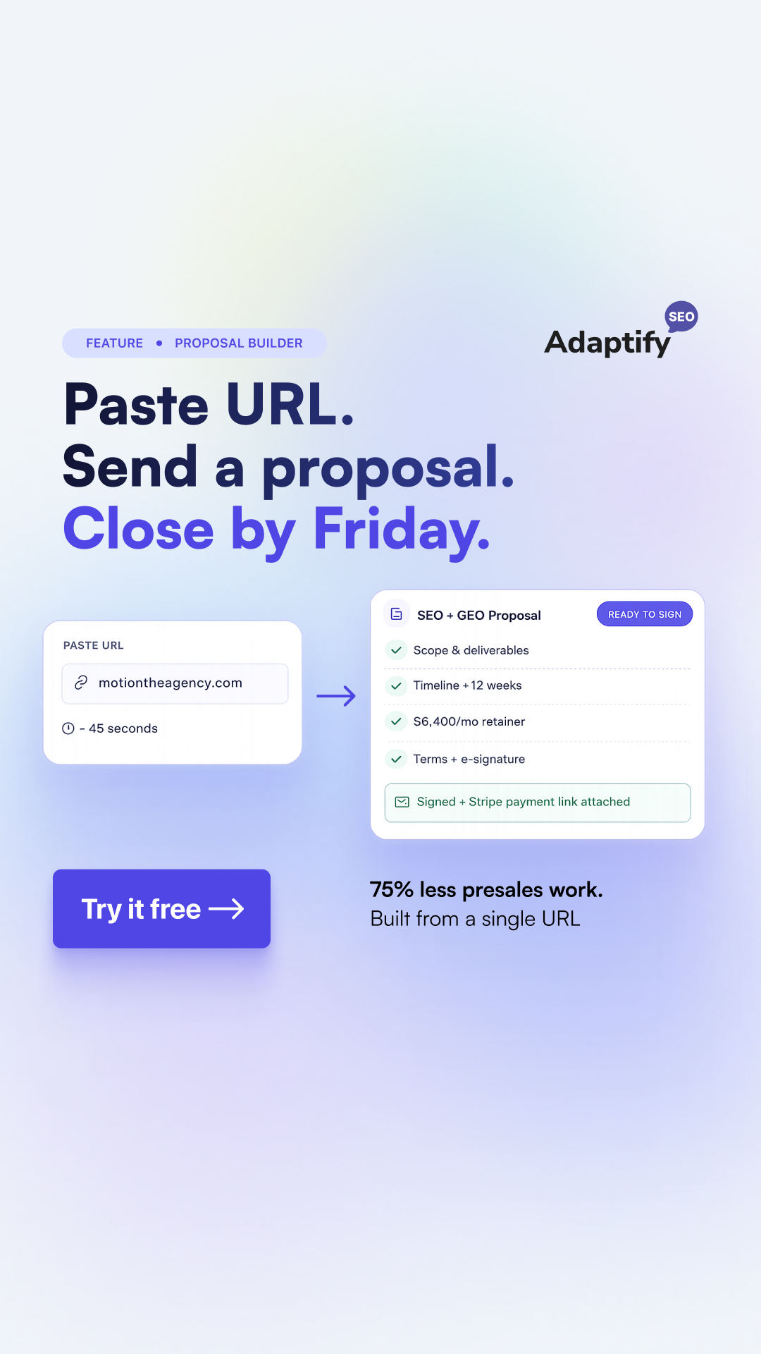 Adaptify Facebook ad
