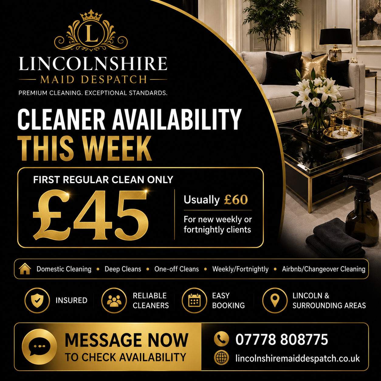 Lincolnshire Maid Despatch Facebook ad